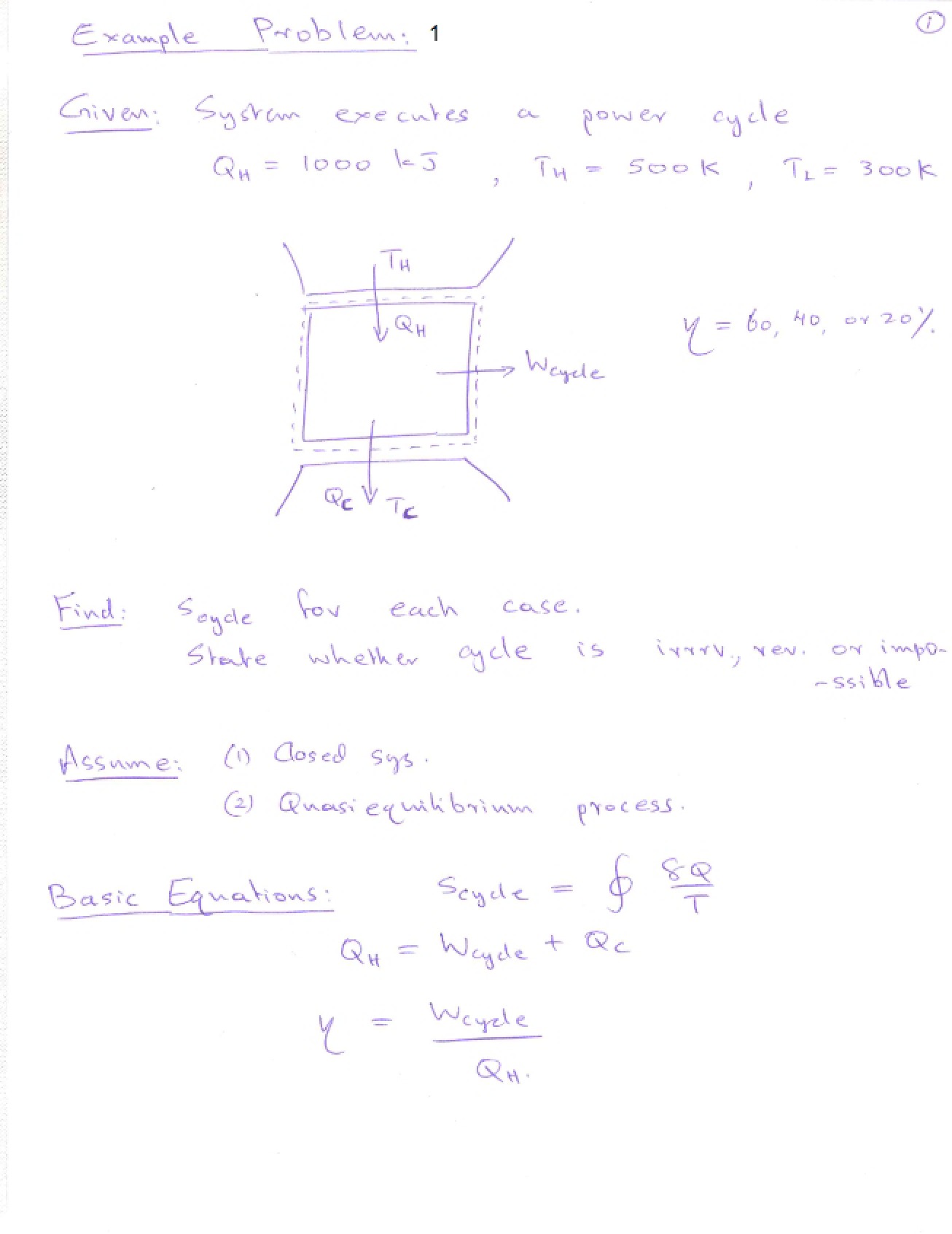 Example Problem One for Lecture 18