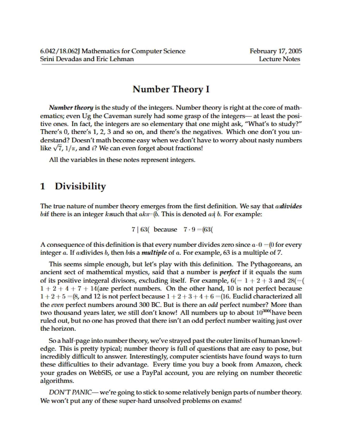 Summary Notes