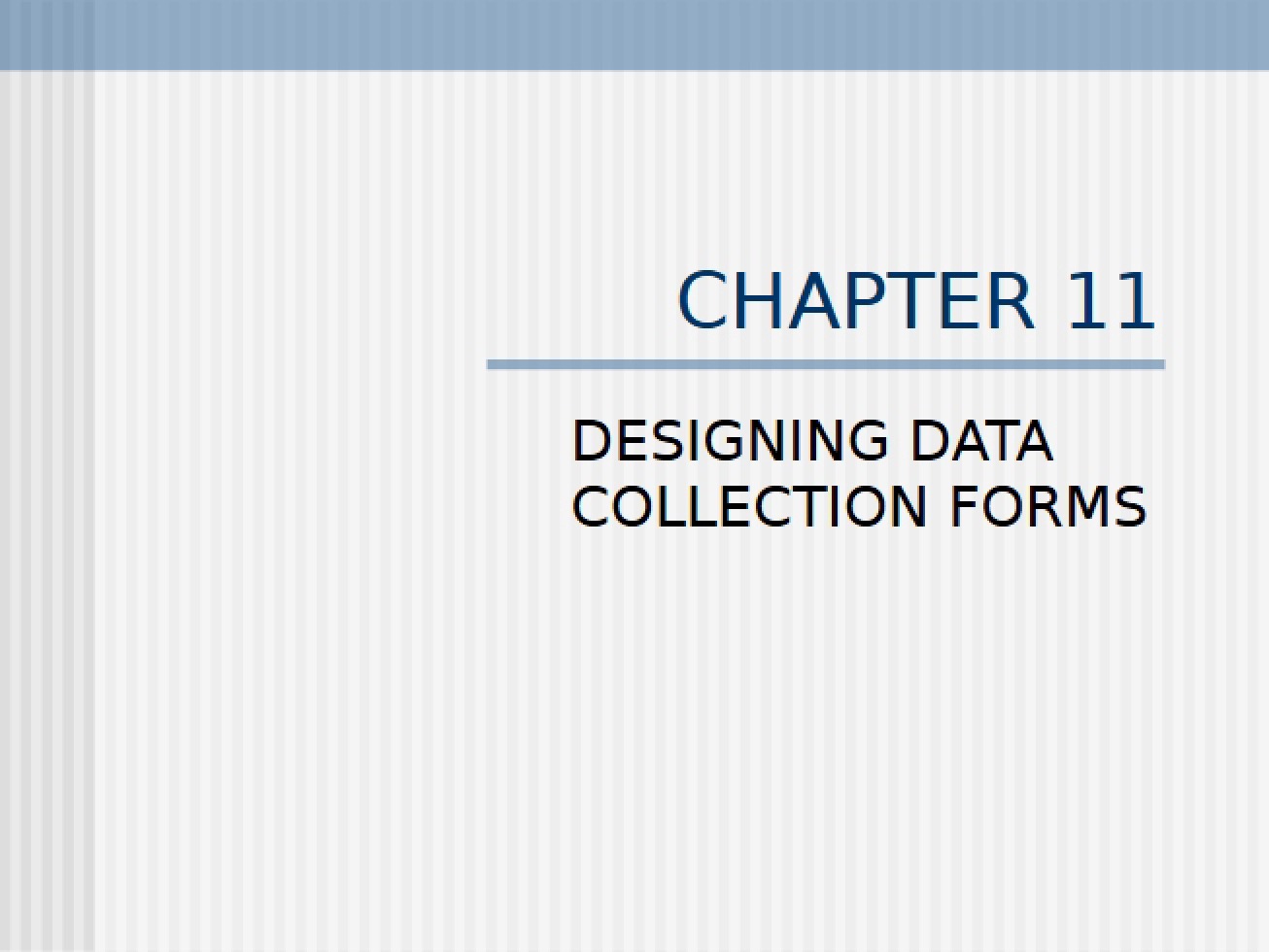 Form Design for Data Collection