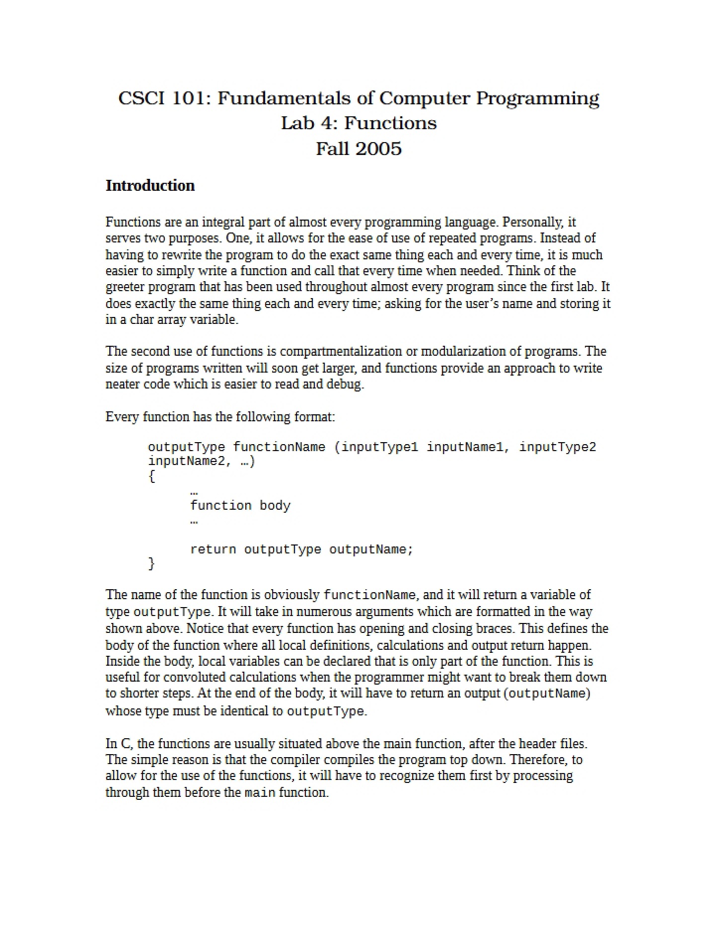 Laboratory Assignment 4