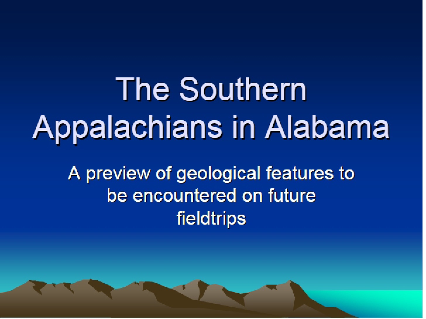 Alabama's Southern Appalachians