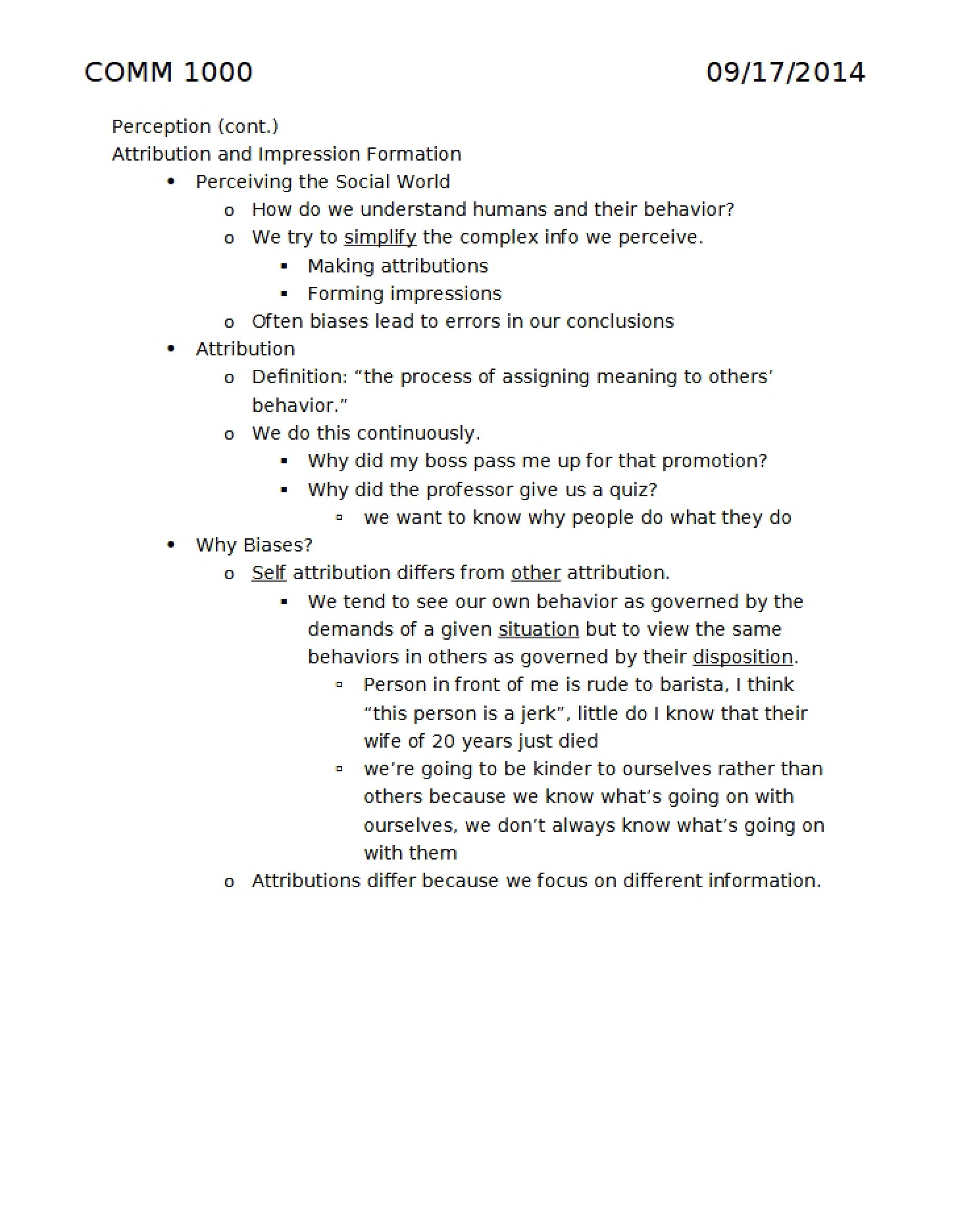 Perception Processes
