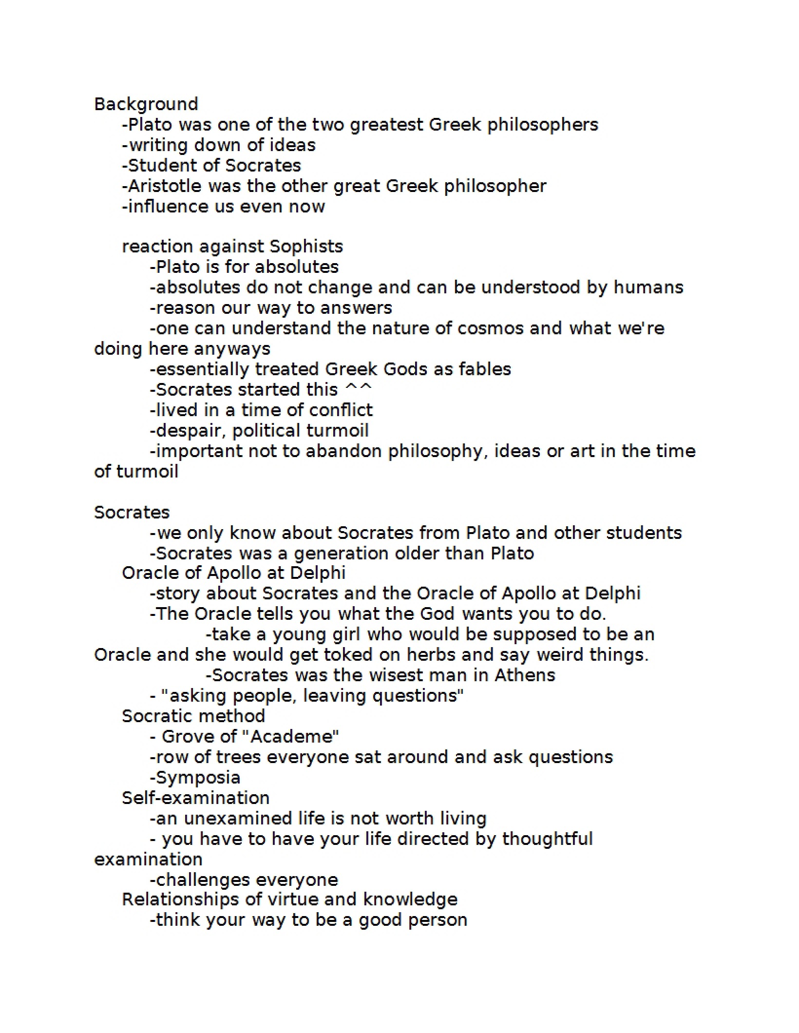 Humanities Notes Set 6