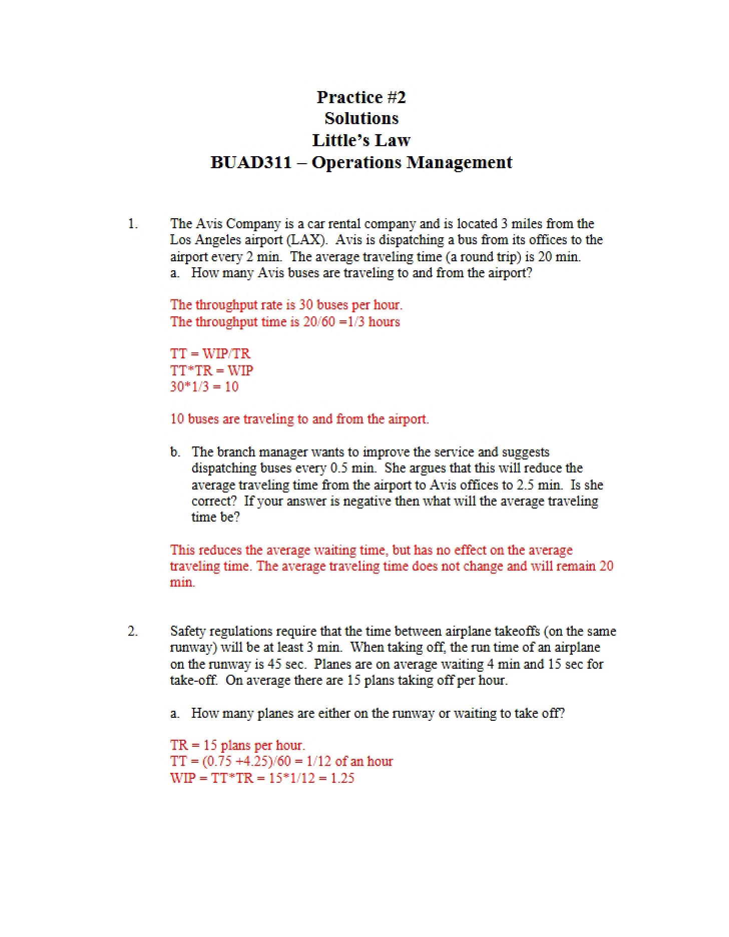 Practice 2 Answer Key