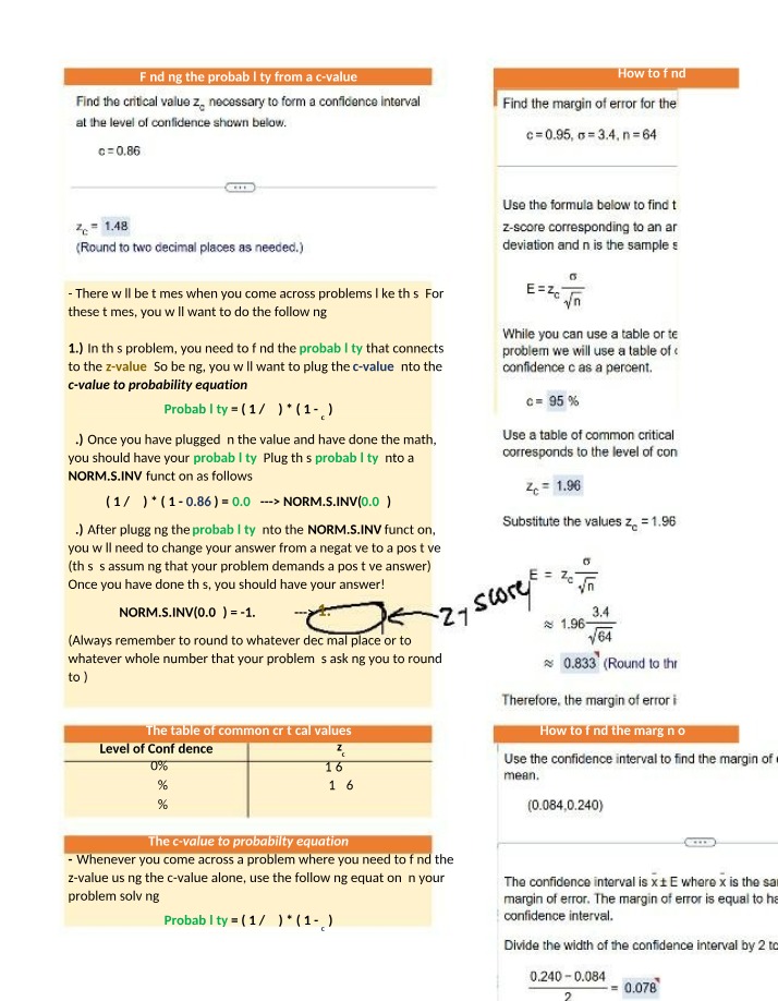 Step-by-Step Guide - Probability from a C-Value