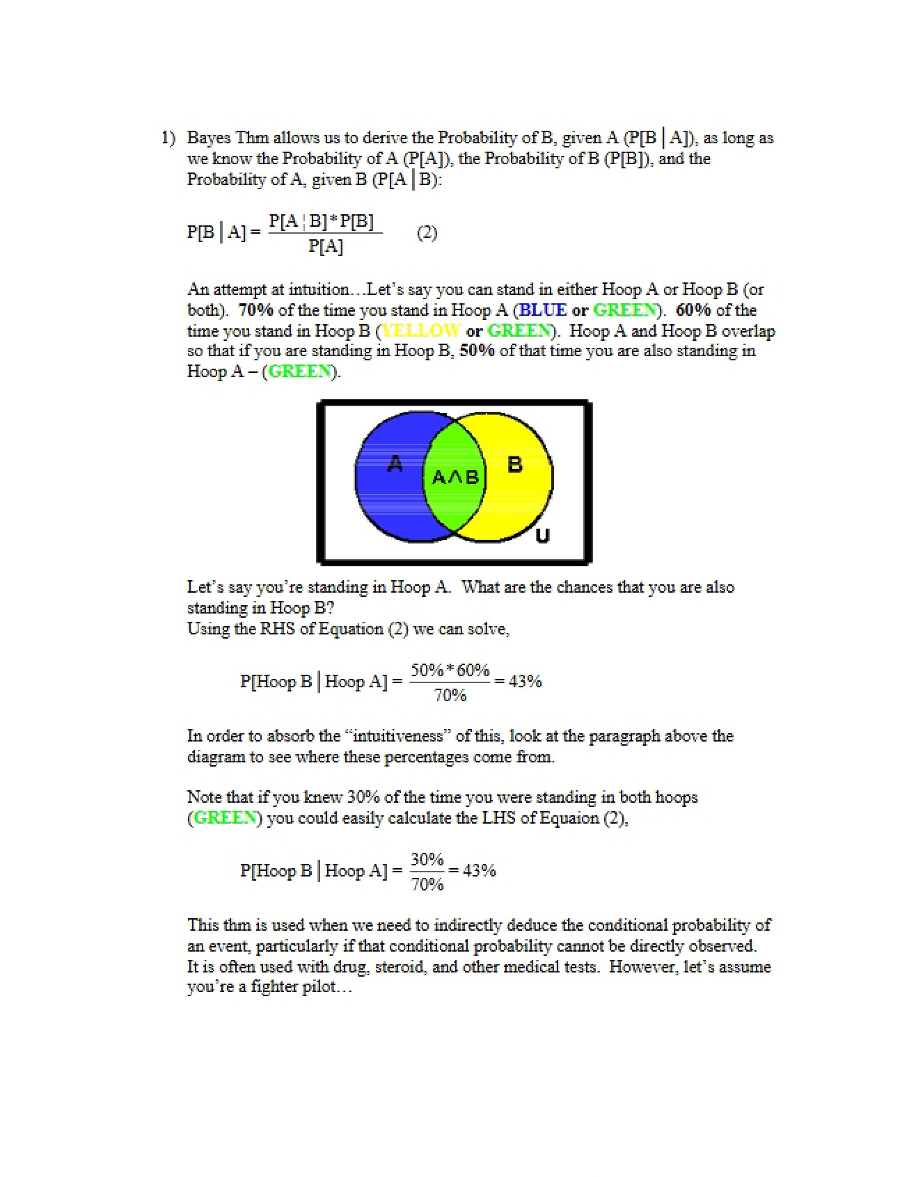 Example of Bayesian Analysis