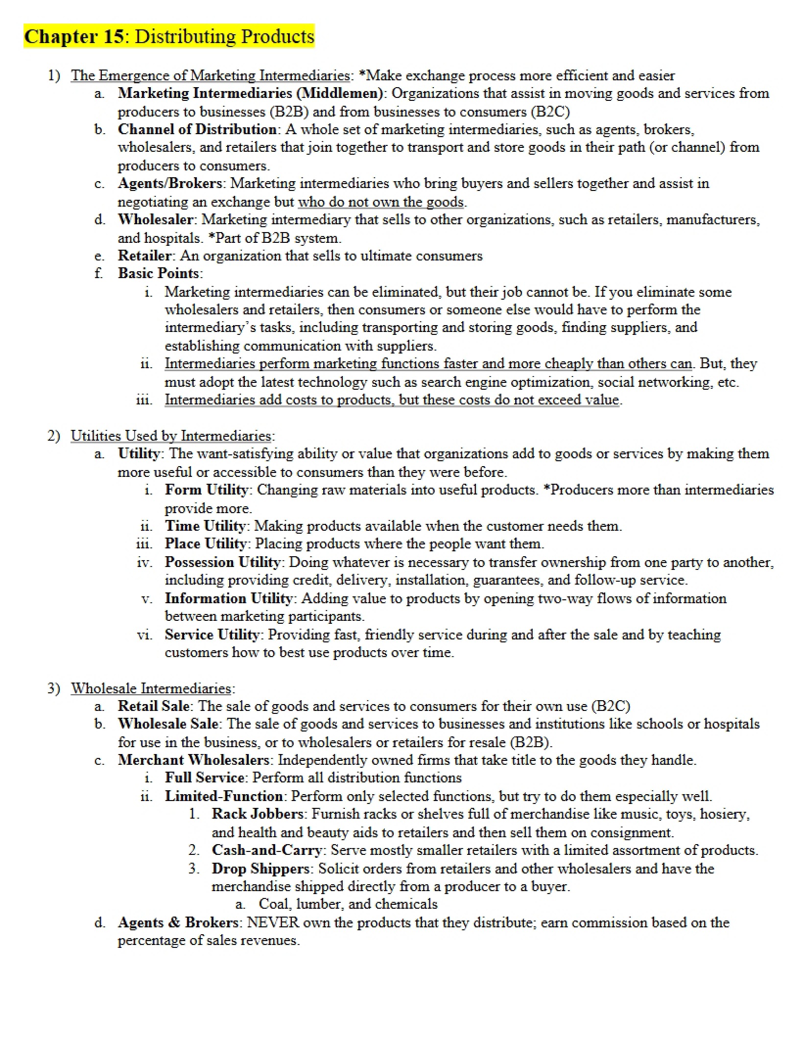 Product Distribution Chapter Fifteen (1)