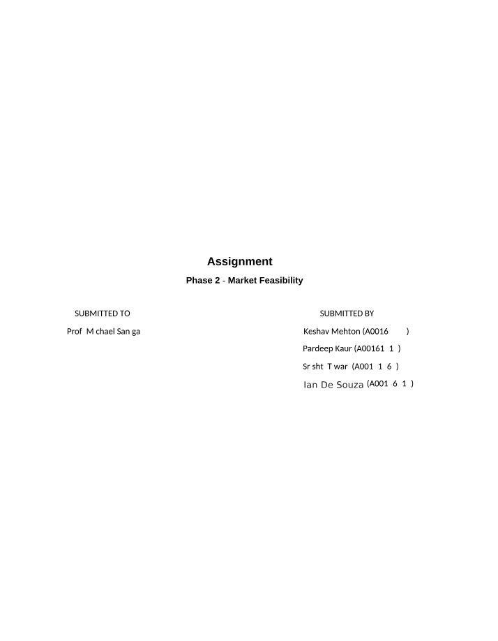 Market Feasibility for a Tiffin Service in Mississauga