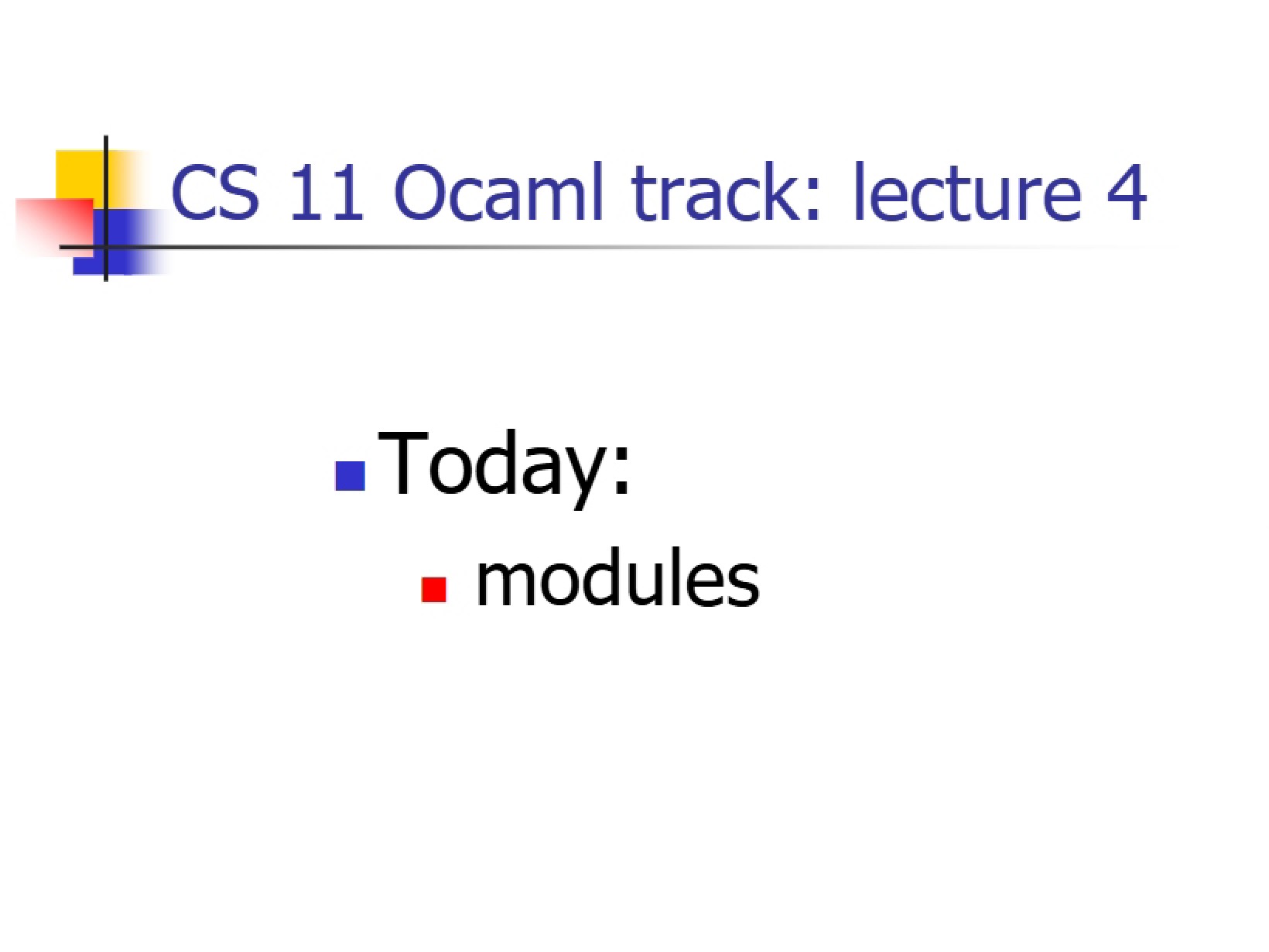 Ocaml Language Track