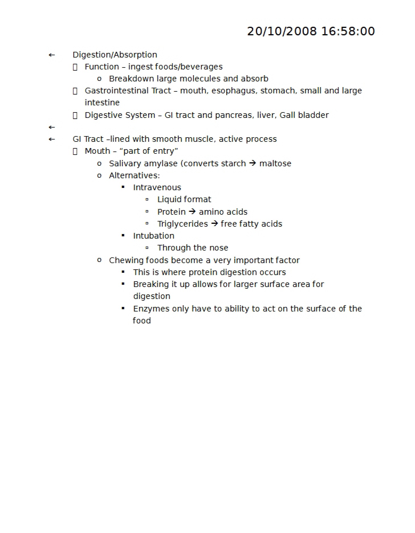 Week Nine Lecture Notes
