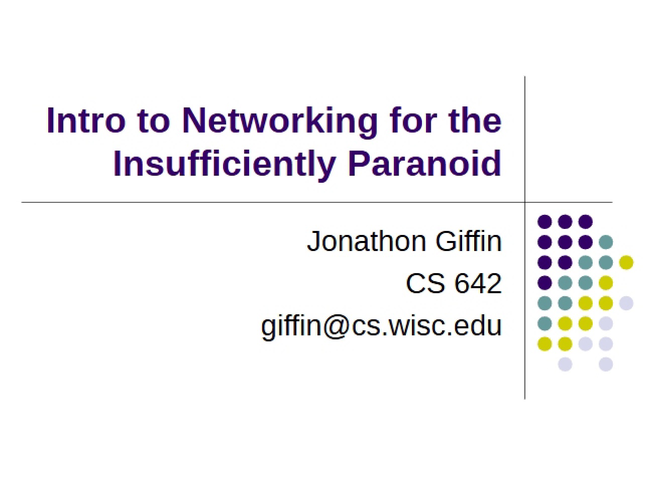 Networking Guide for the Insufficiently Paranoid