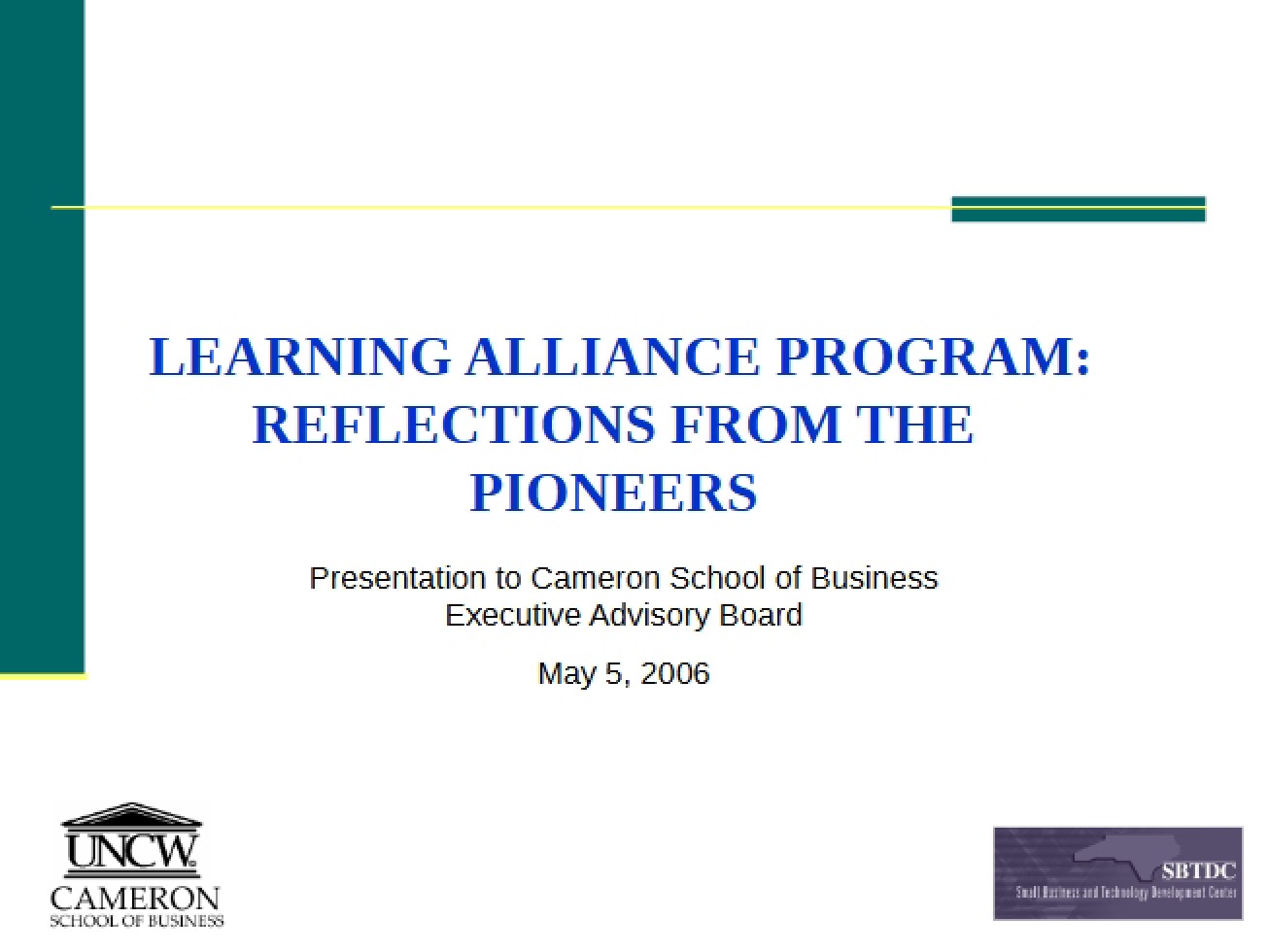Program for Learning Alliance