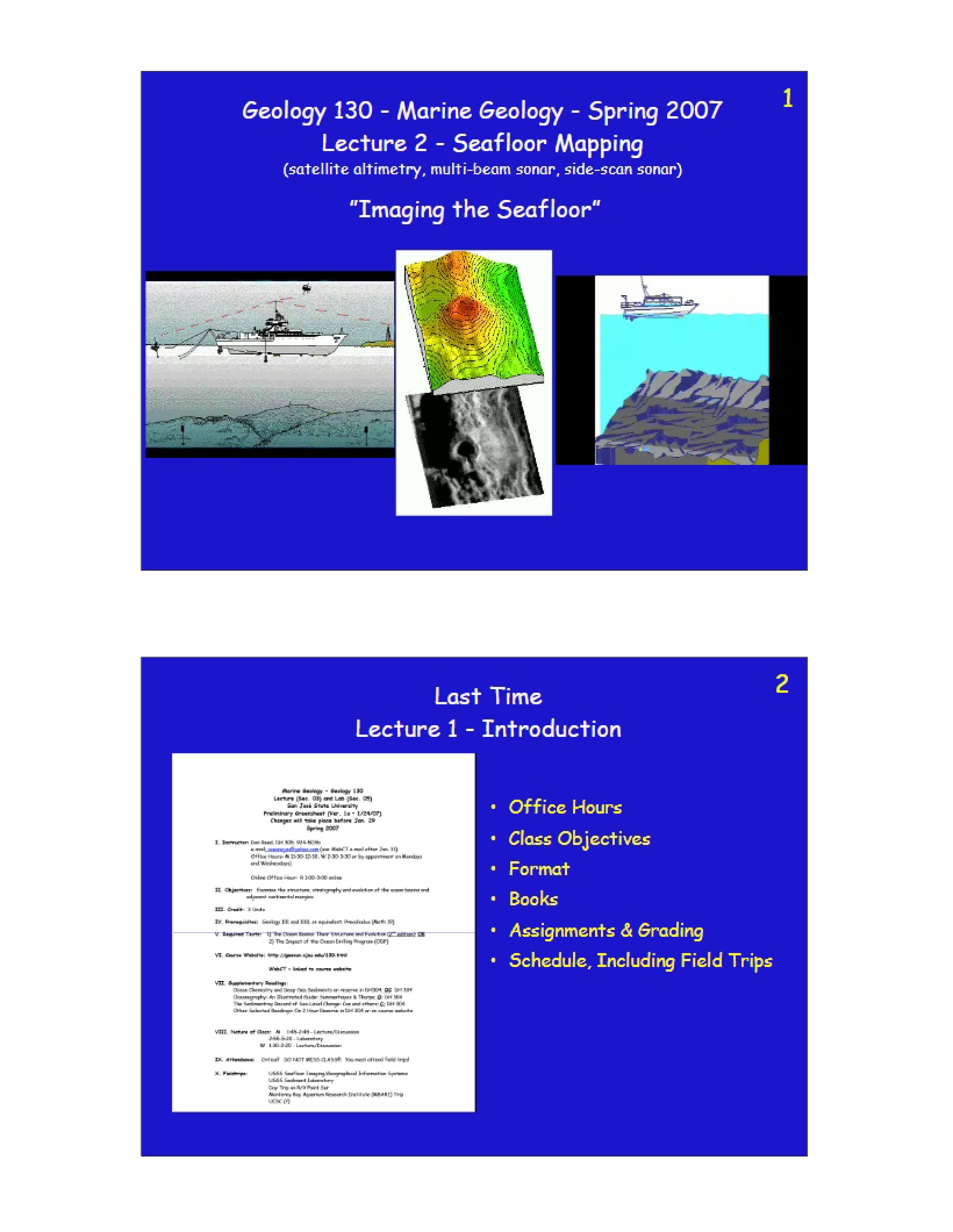Lecture 2 (Spring 2007)