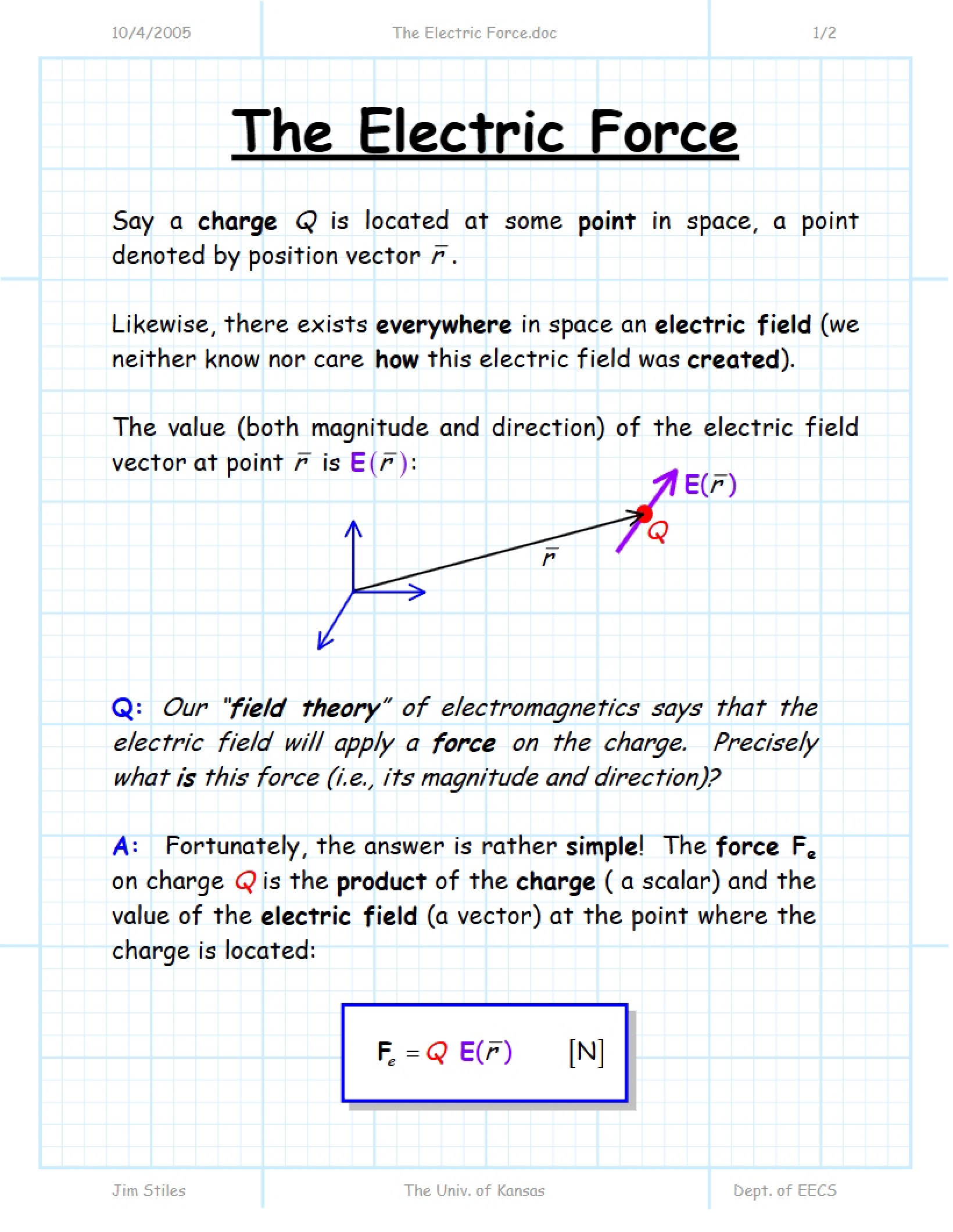 Electric Forces