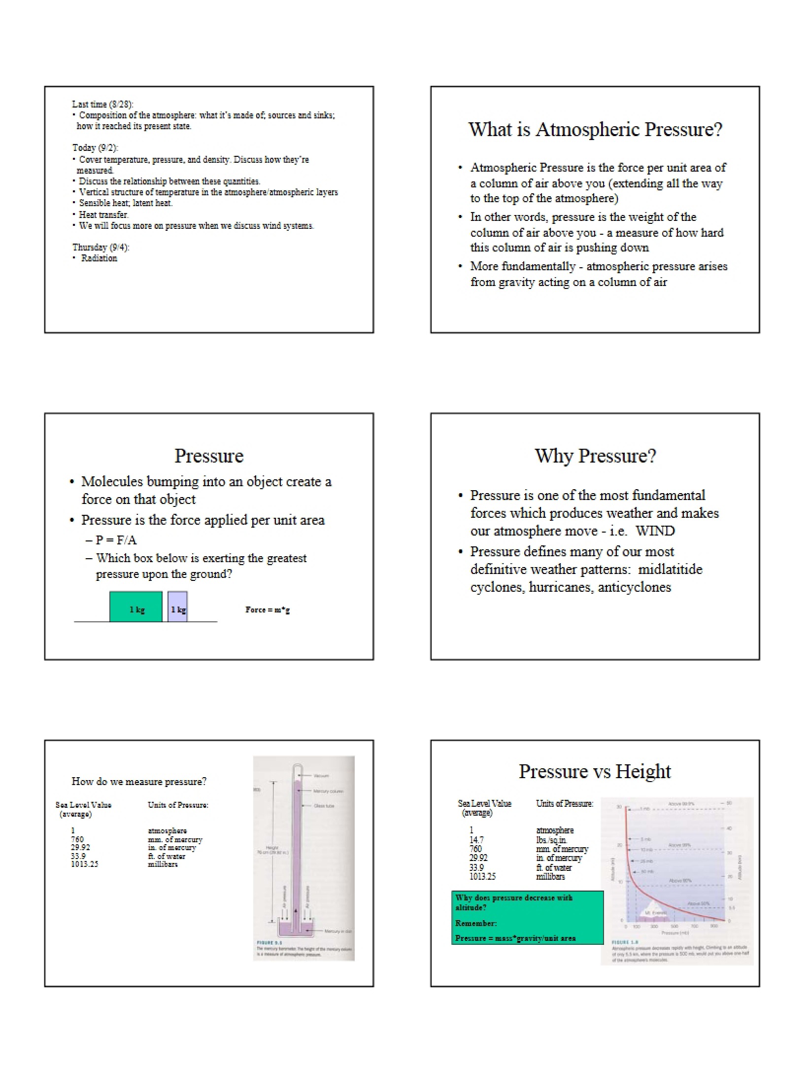 Temperature Descriptors Lecture