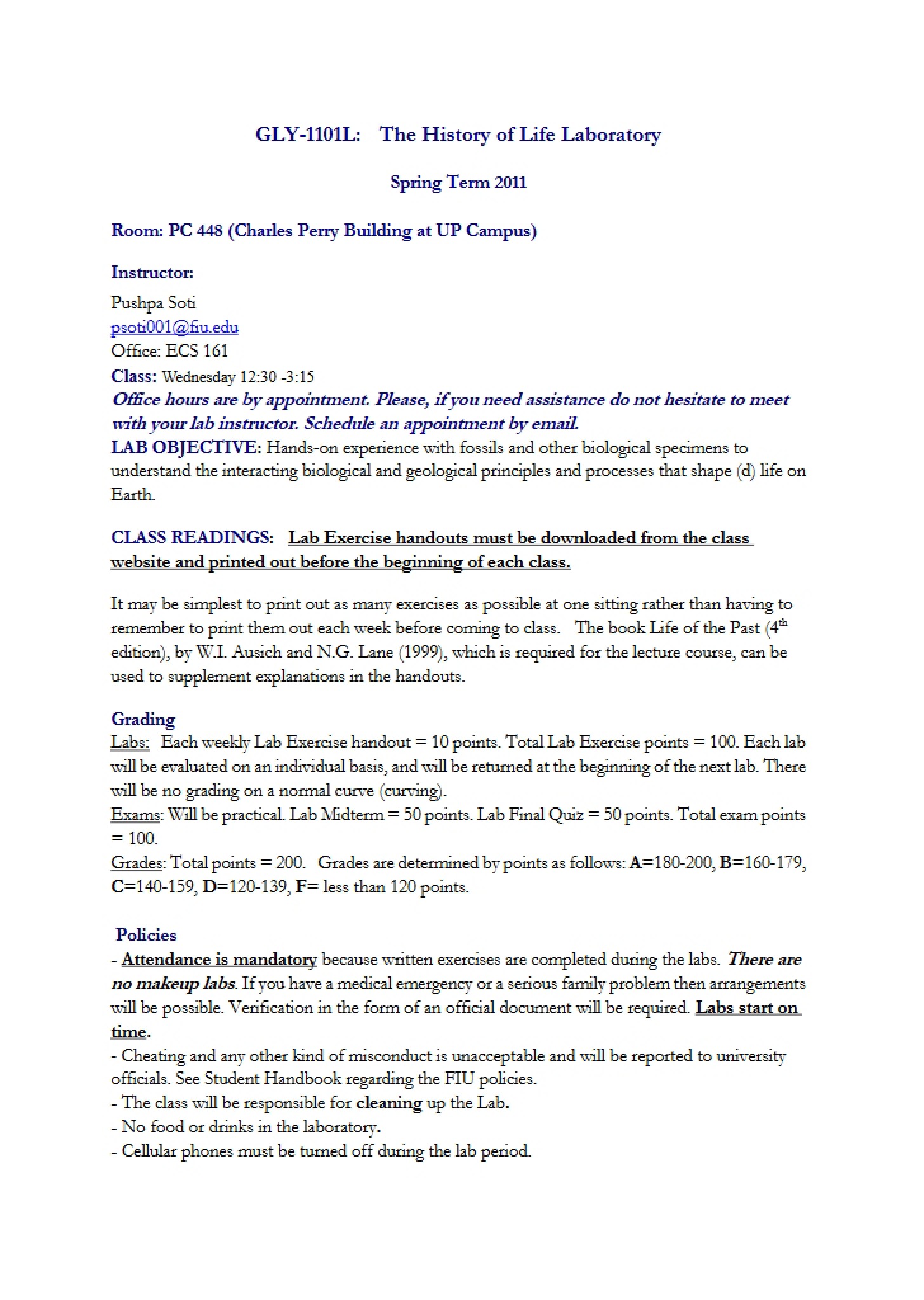 Academic Roadmap and Syllabus