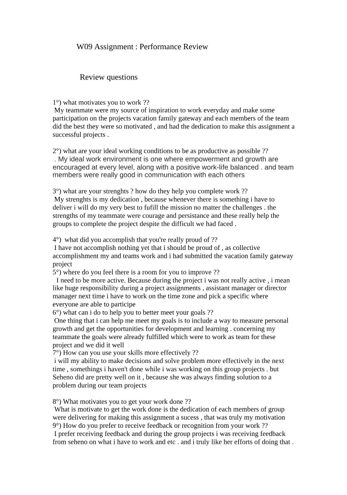 Assignment W09