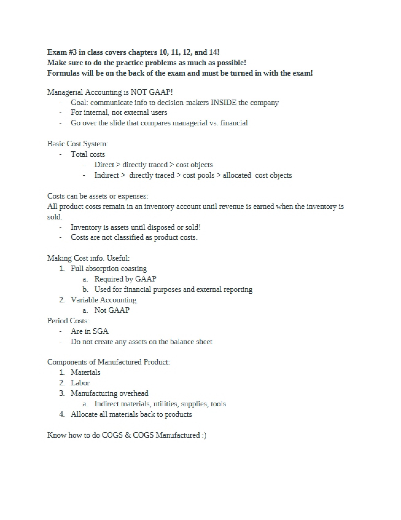 Third Examination