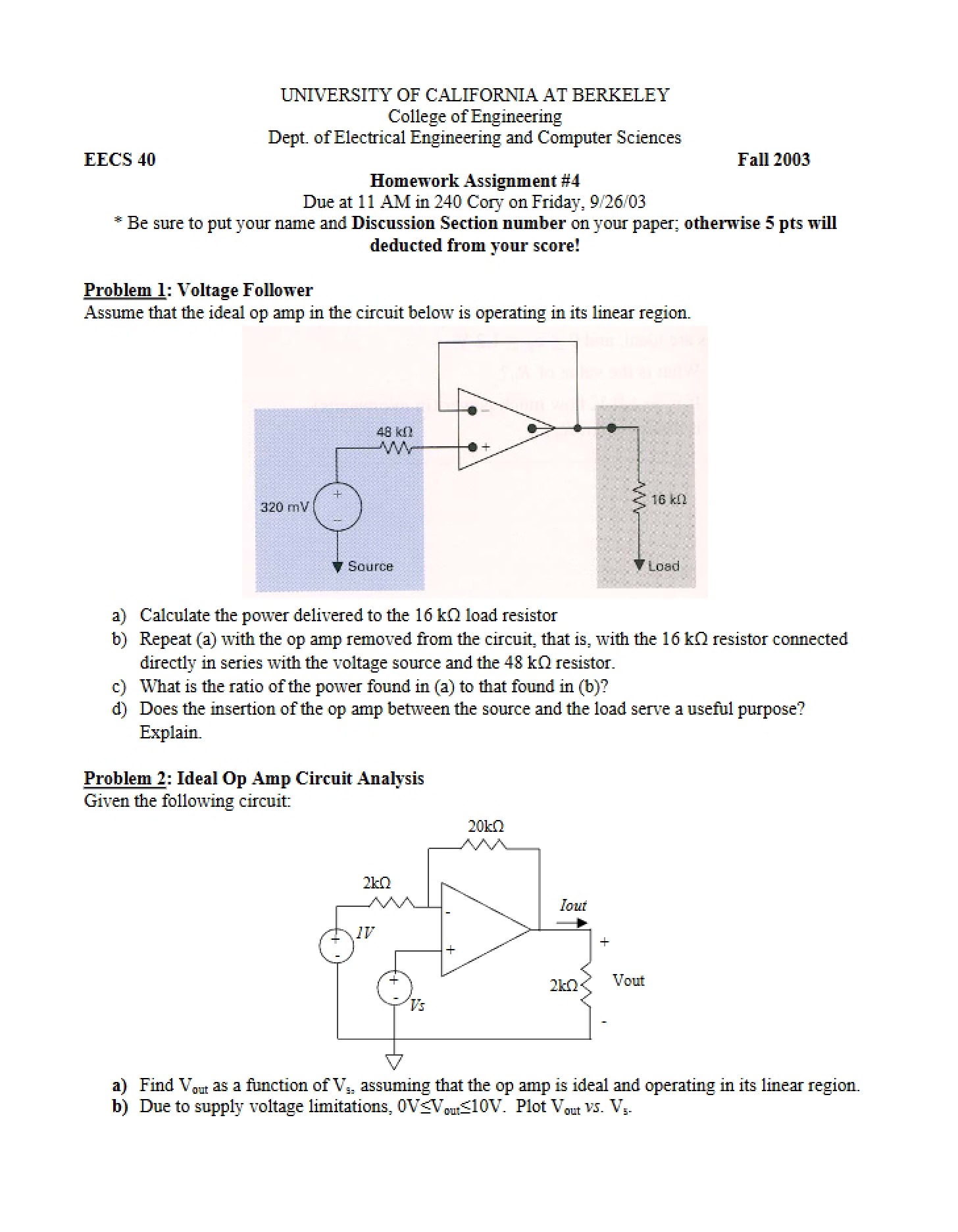 First Assignment