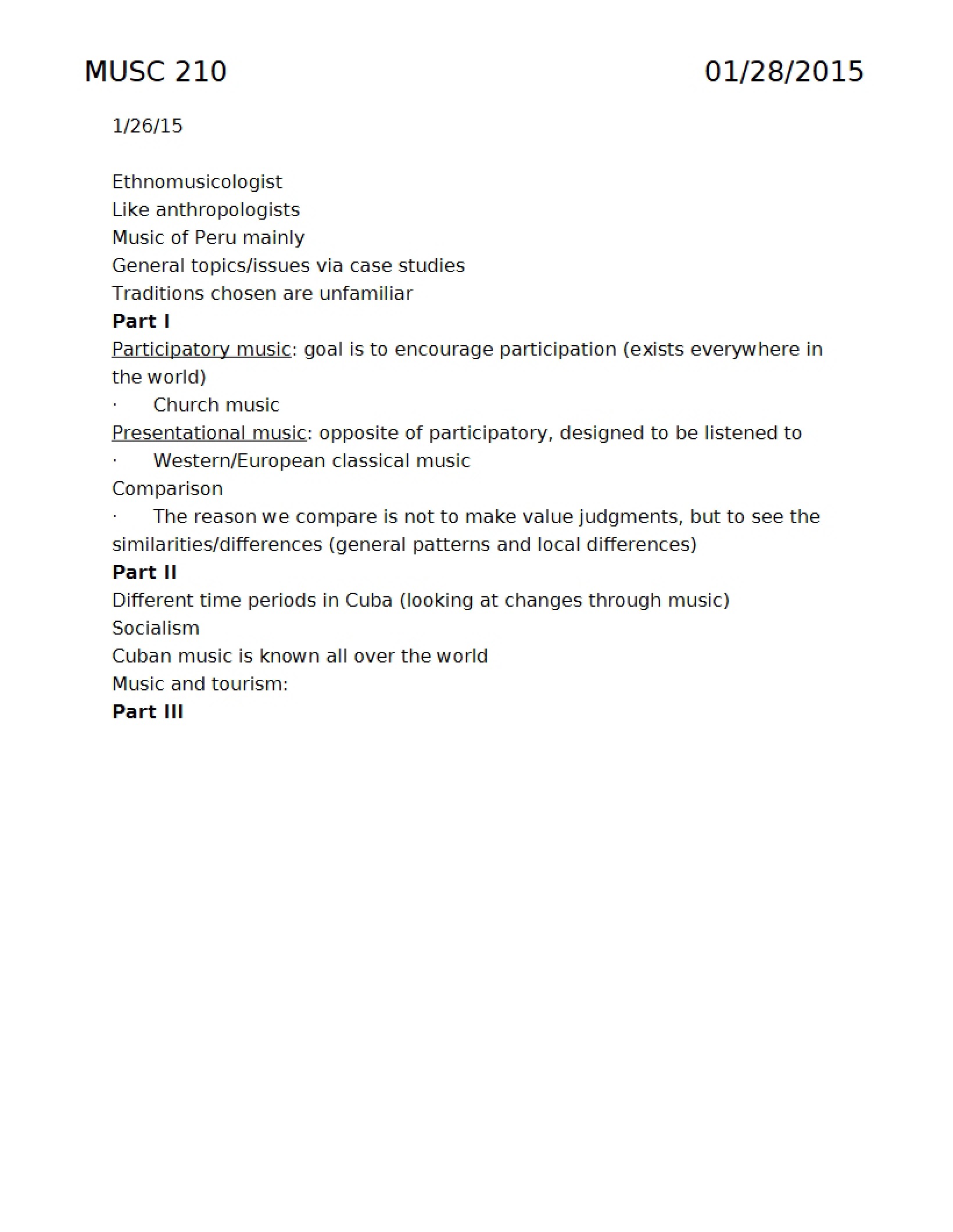 Role of the Ethnomusicologist