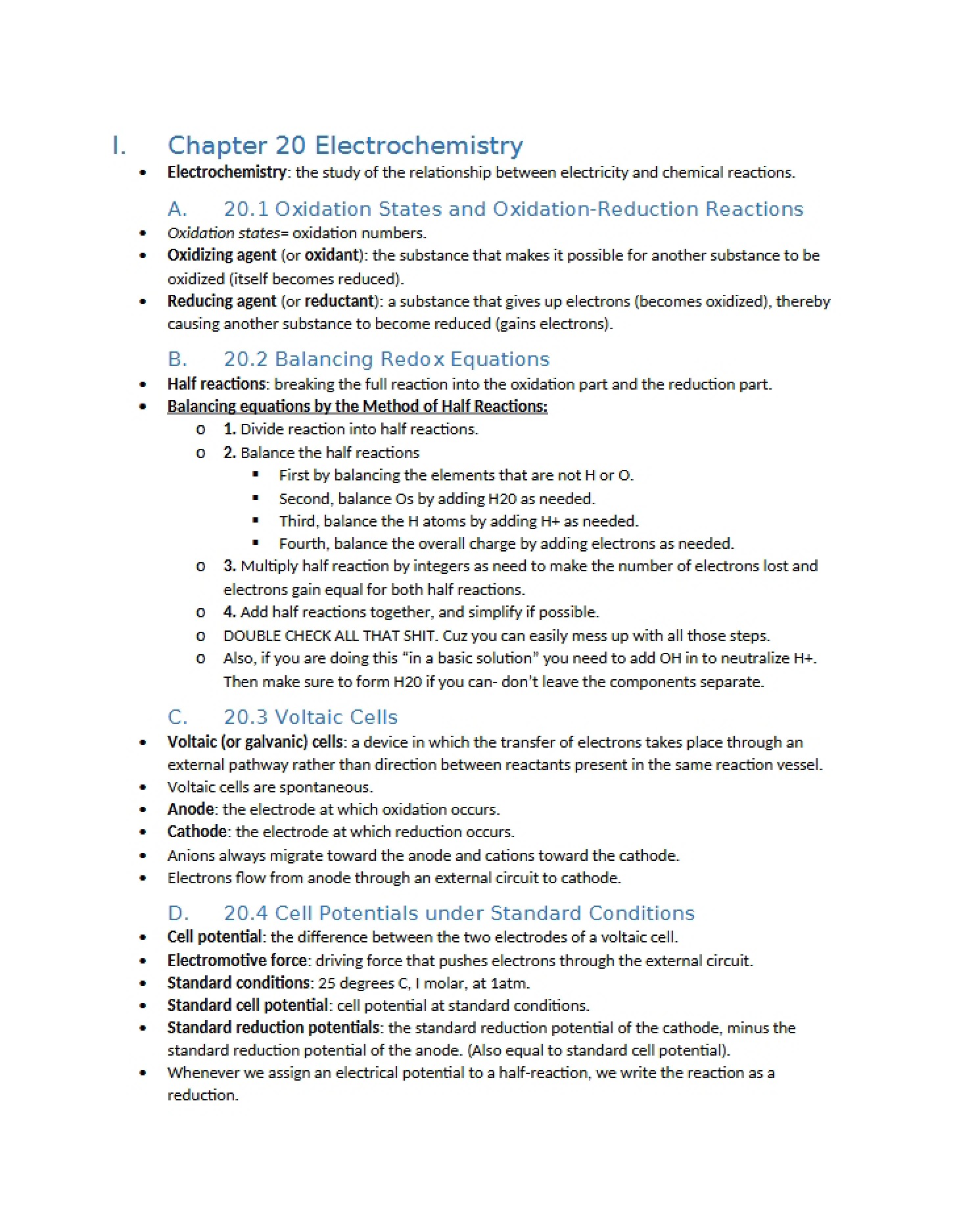 Electrochemical Systems Chapter 20