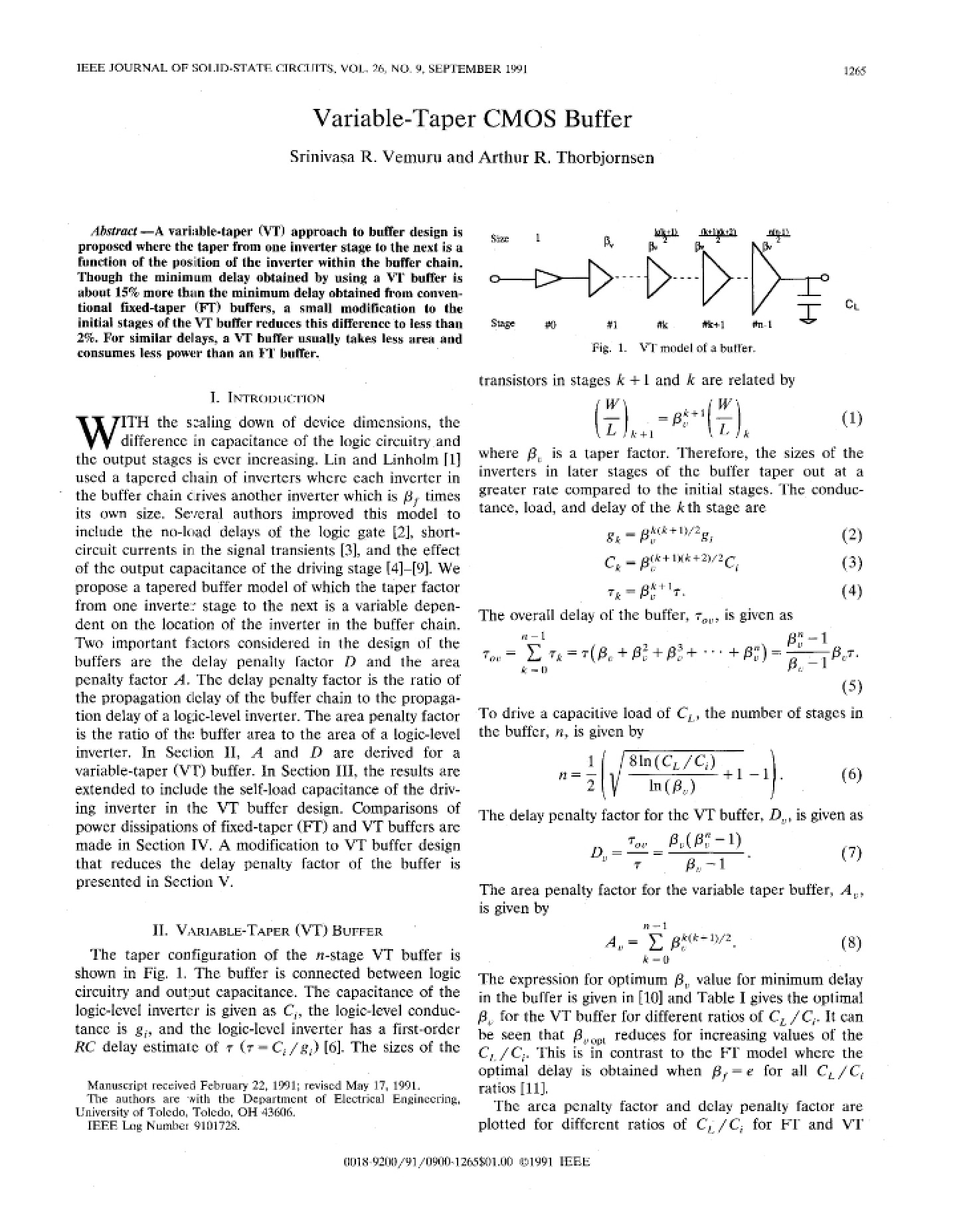 VTC (Voltage Transfer Characteristic)