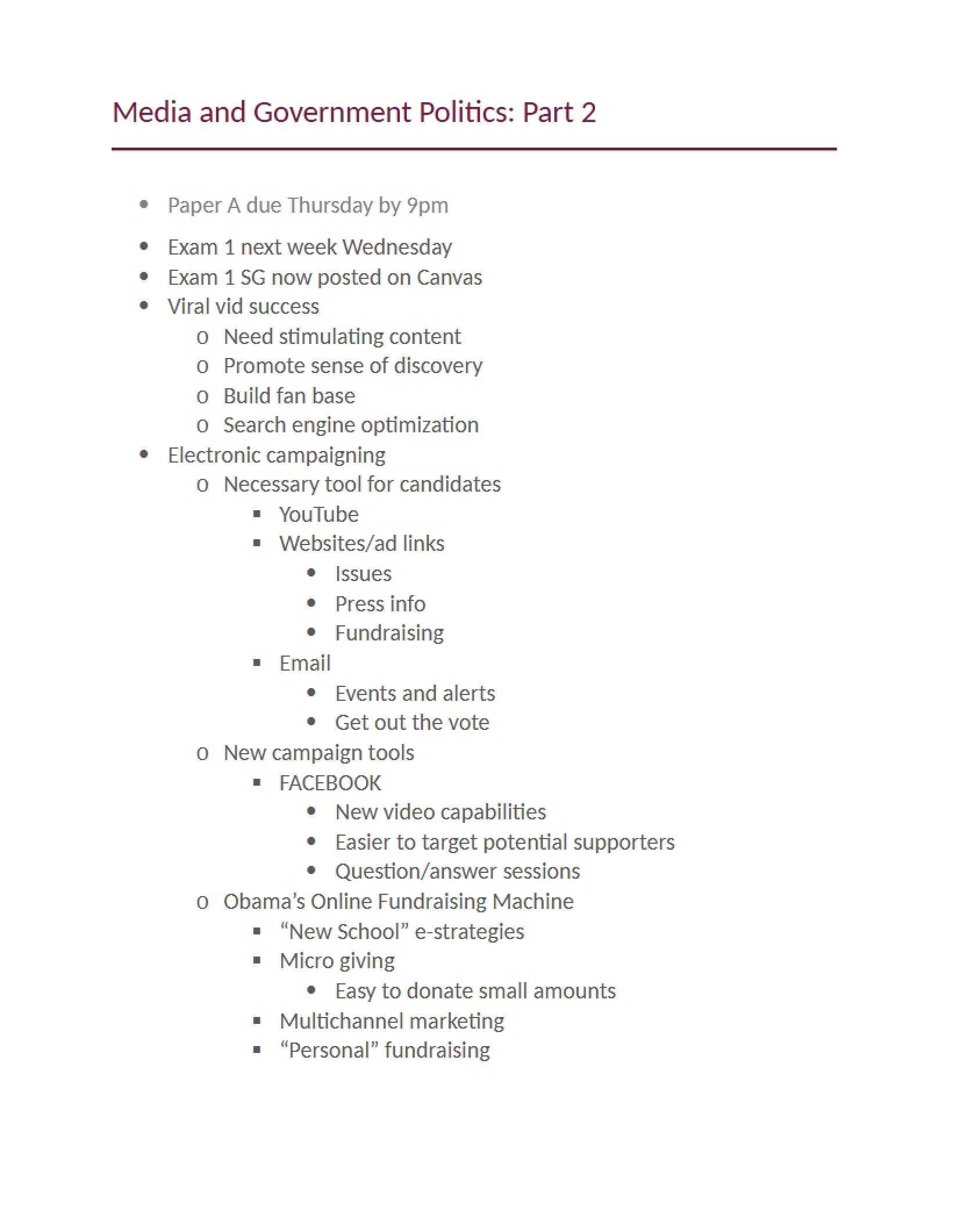 Part 2 Government Politics and Media