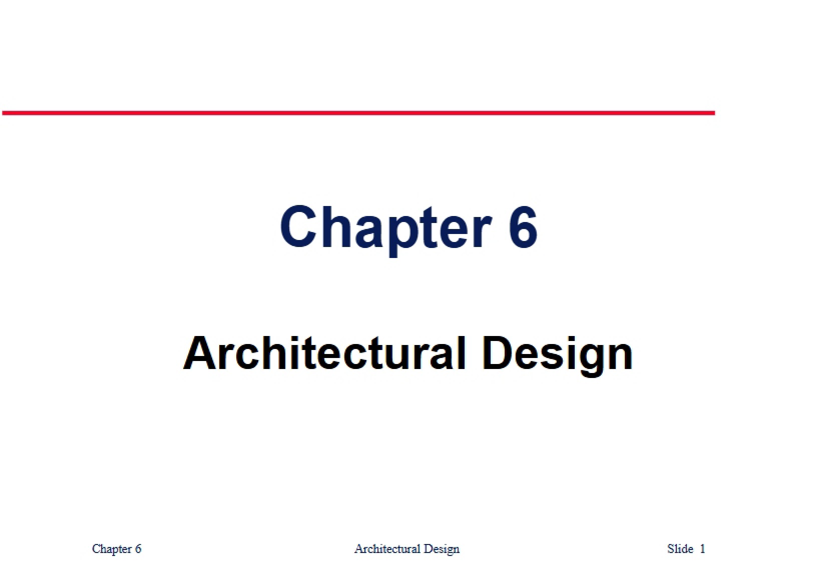 Design of Architecture