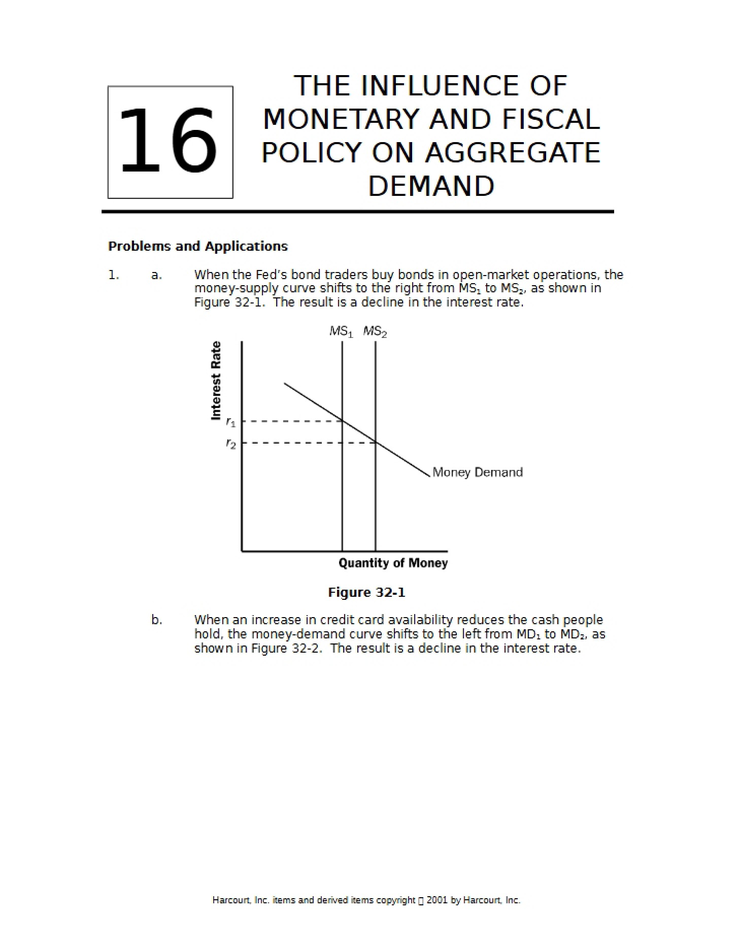 Aggregate Demand Influence of Fiscal and Monetary Policy