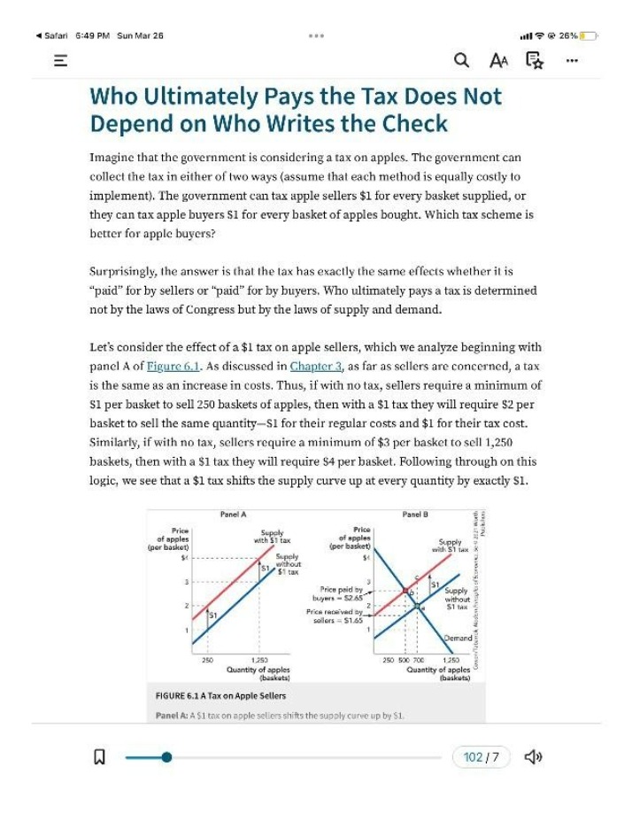 Who Writes the Check vs Who Ultimately Pays the Tax