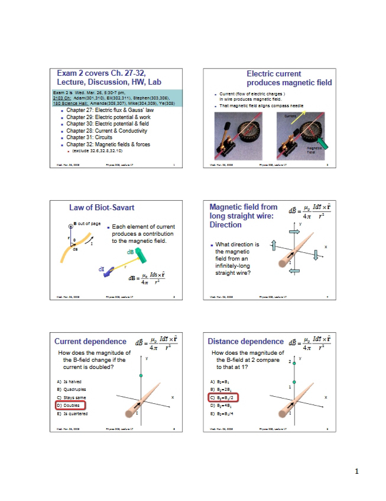 Notes from the Lecture (4)