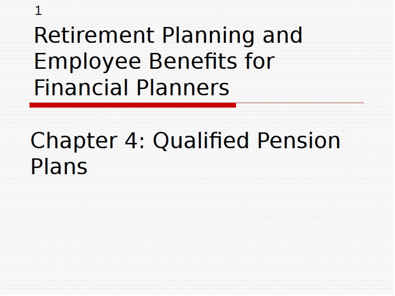 Retirement Plan 4