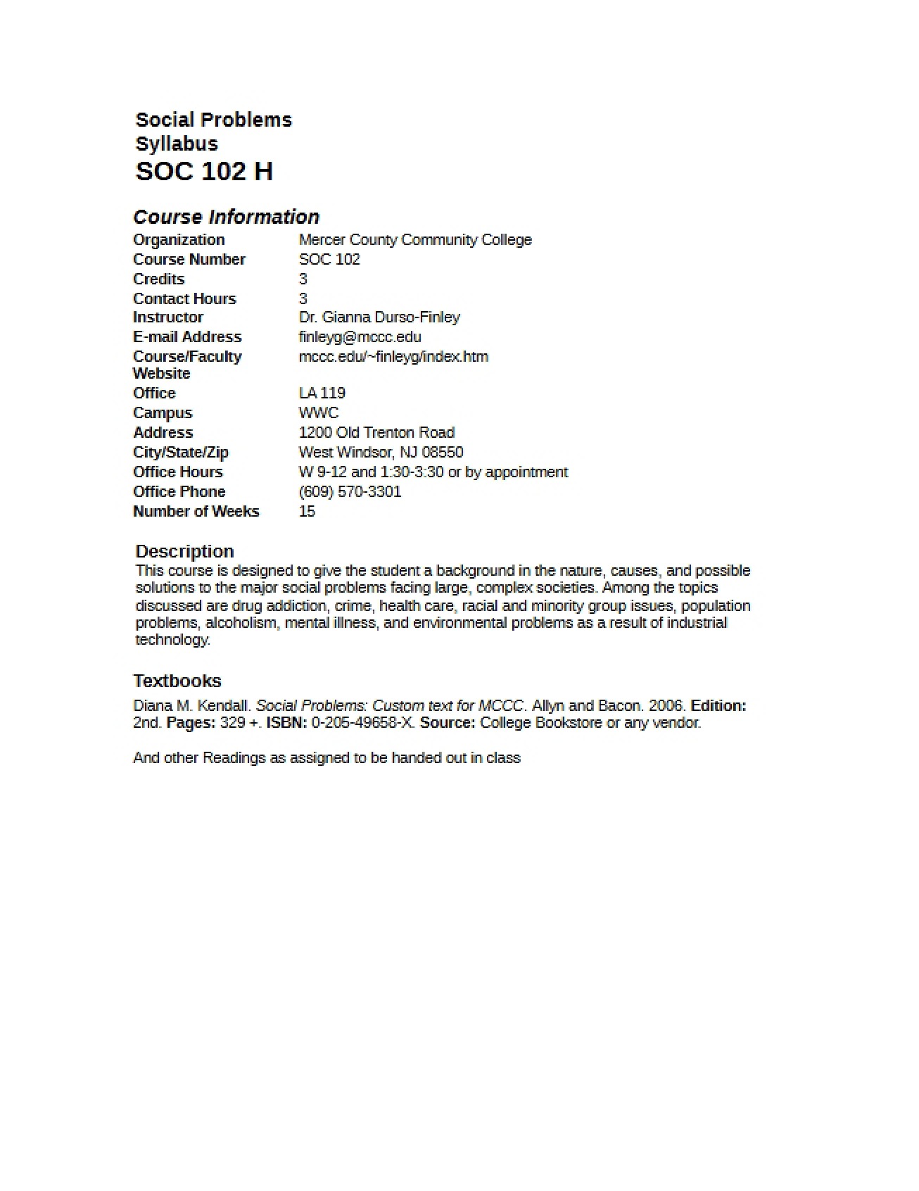 Syllabus 2 Social Problems