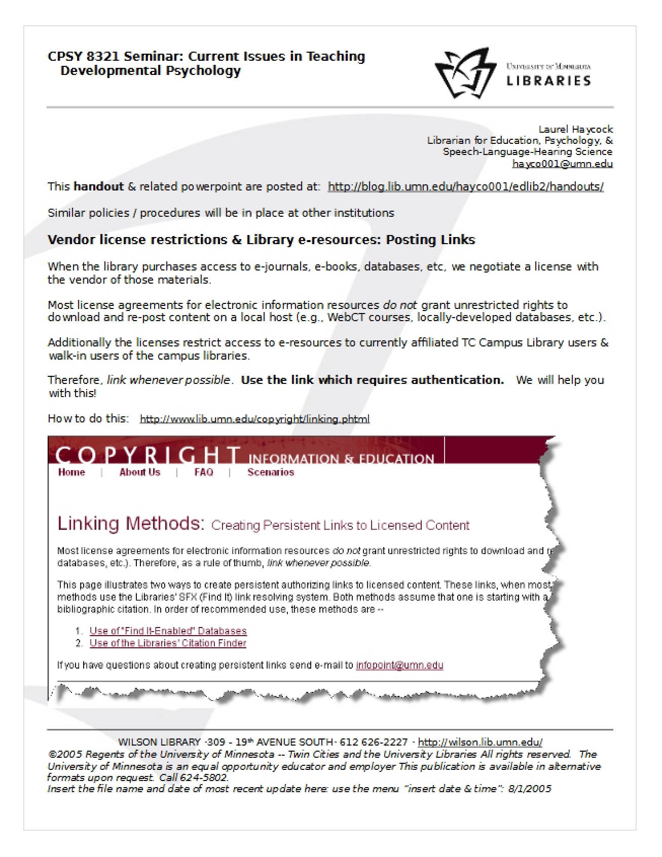 Teaching Developmental Psych Current Issues