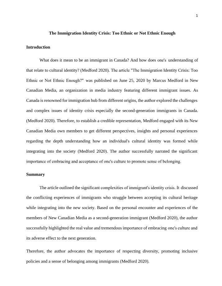 Essay for Midterm Project 1