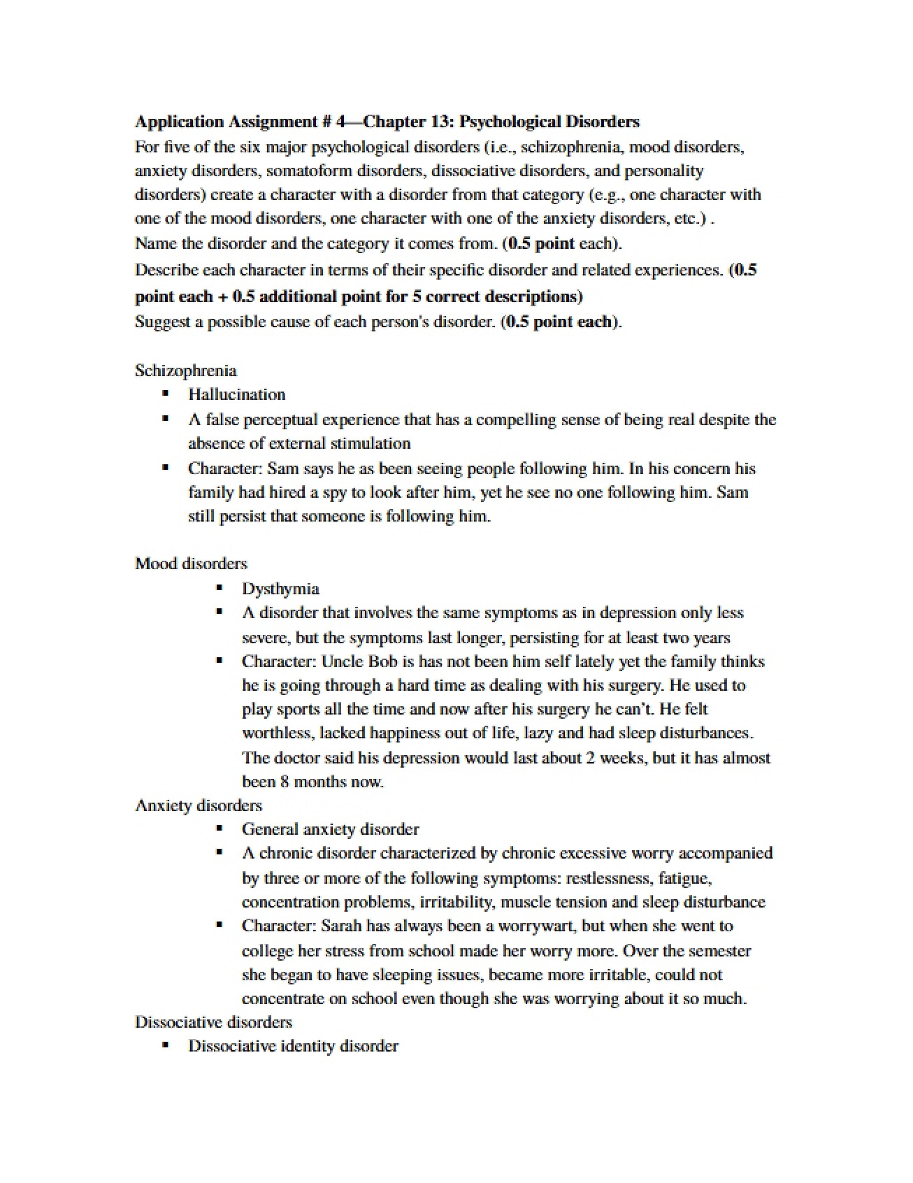 Application Assignment Four