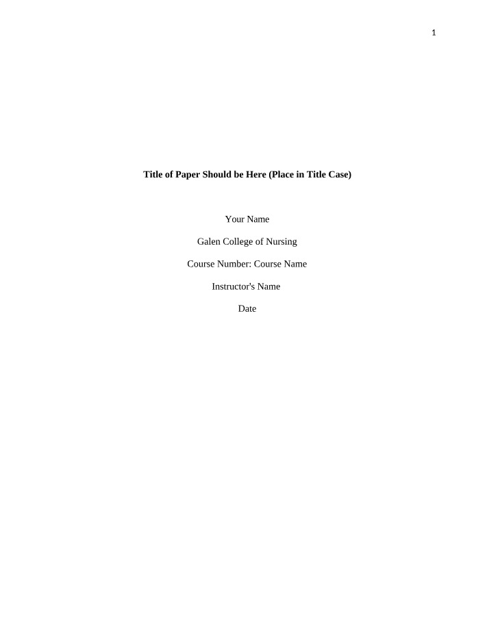How to Choose an Effective Paper Title and Format