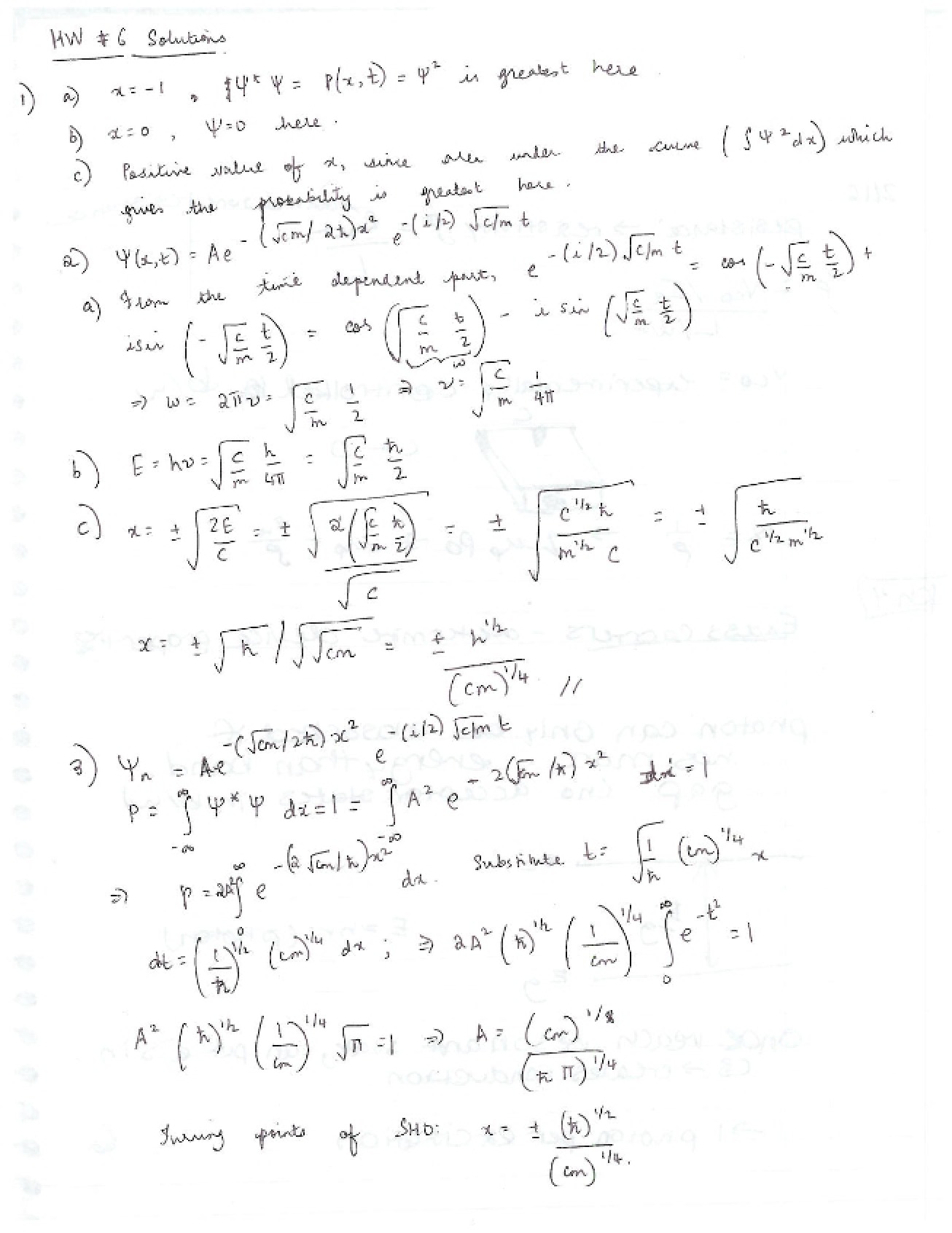 Homework 6 Solutions