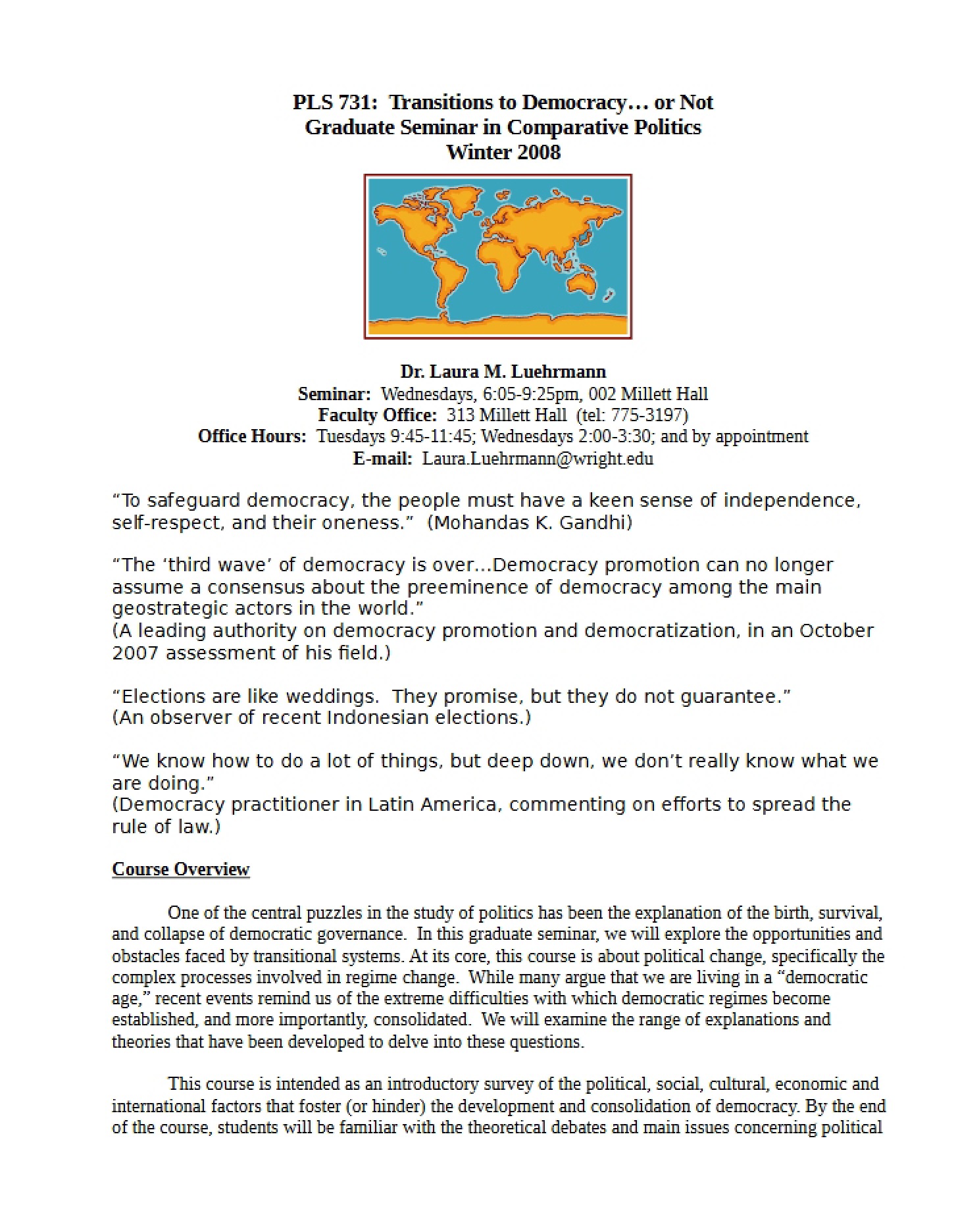 Syllabus (PLS 731)