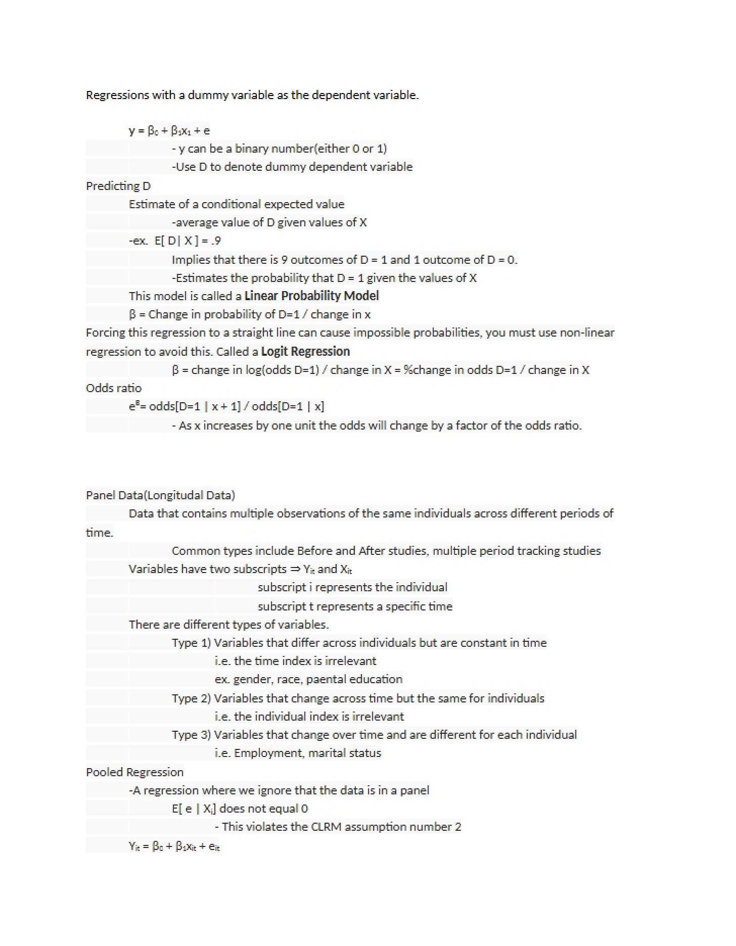 Course Notes