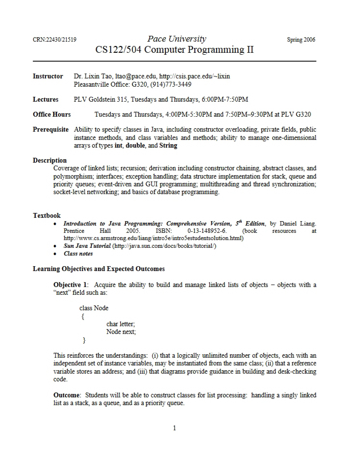 Course Outline