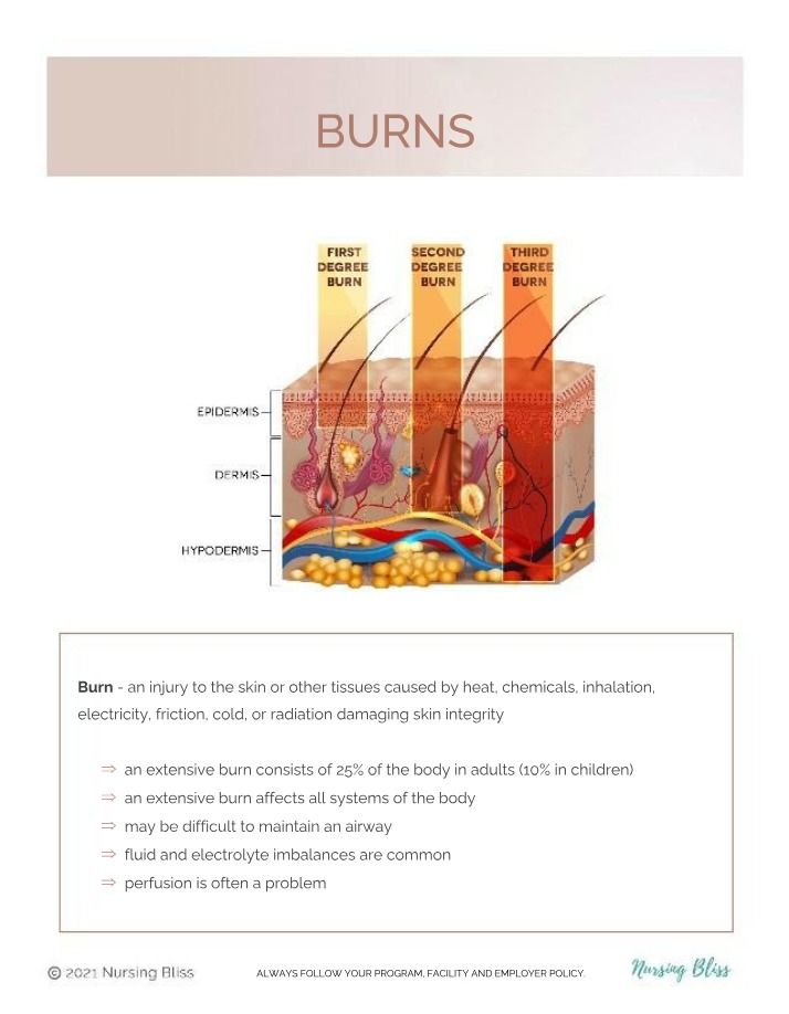 Burn Types, Severity, and Treatment