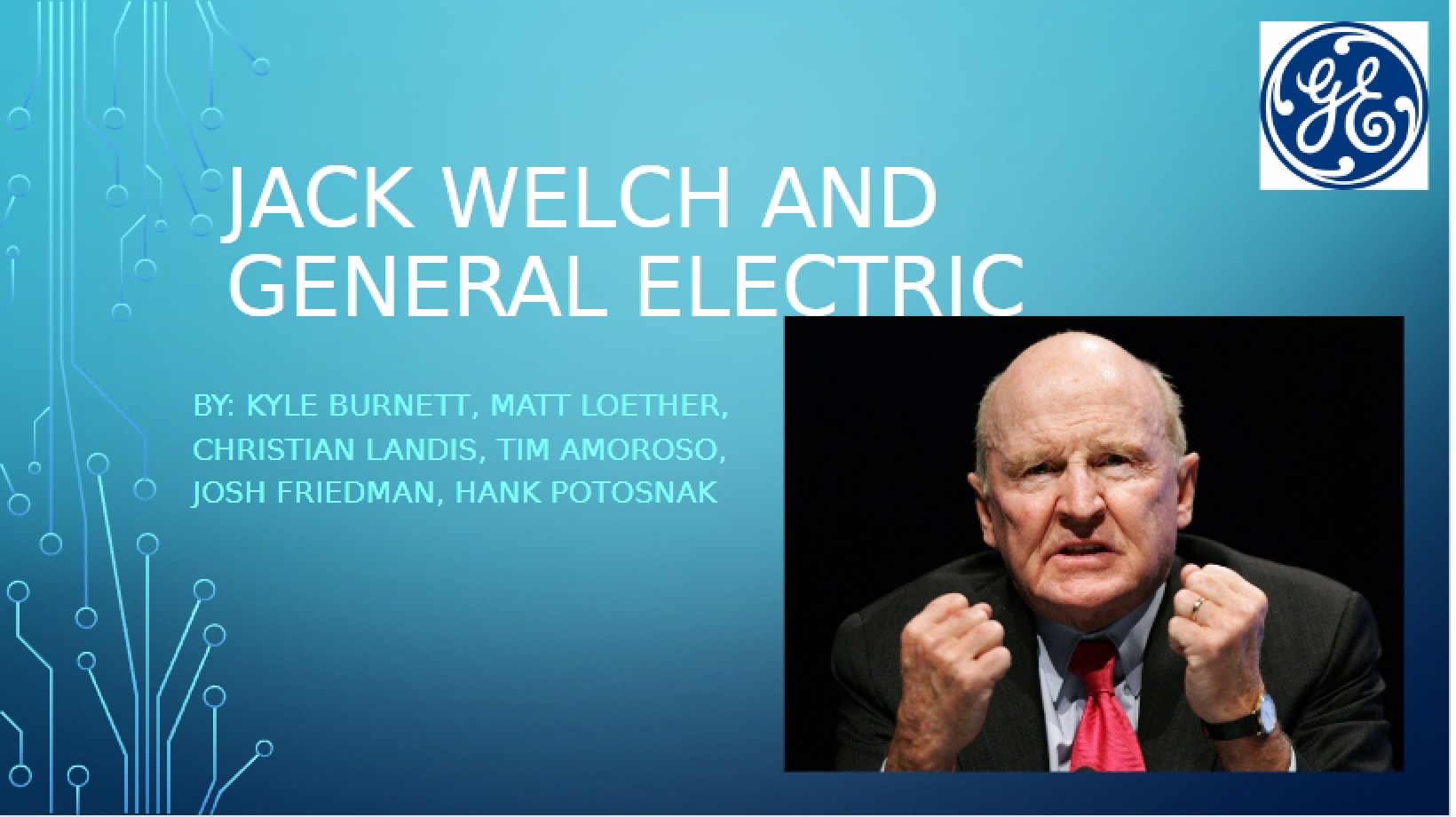 General Electric and Jack Welch Analysis