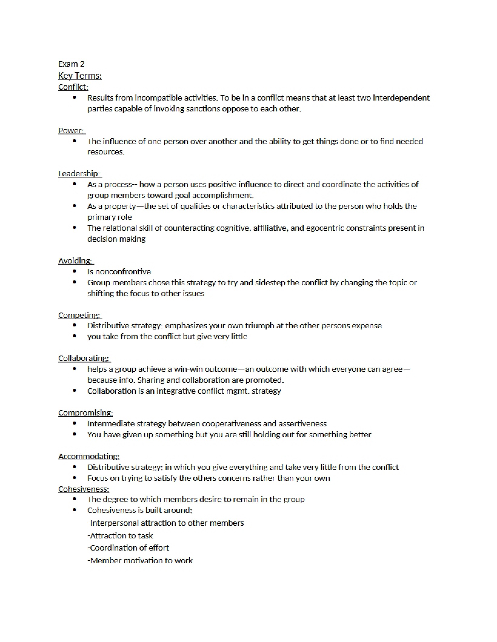 Second Examination