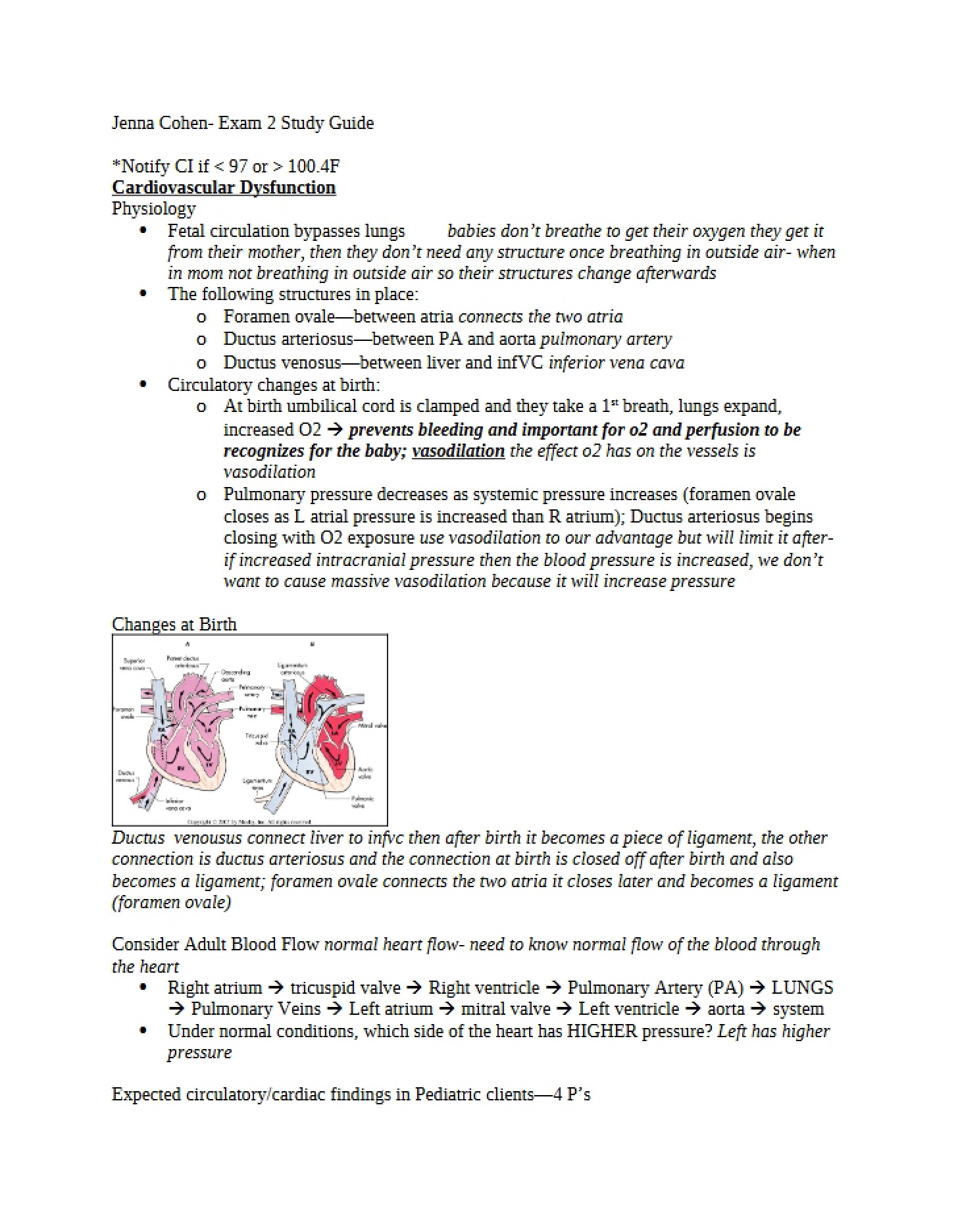 Guide for Exam 2 - NURS 412