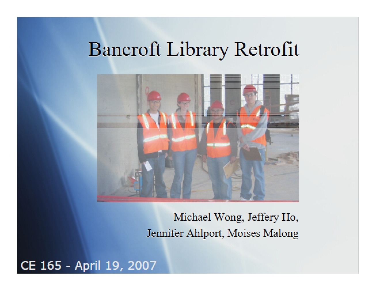 Retrofitting the Bancroft Library