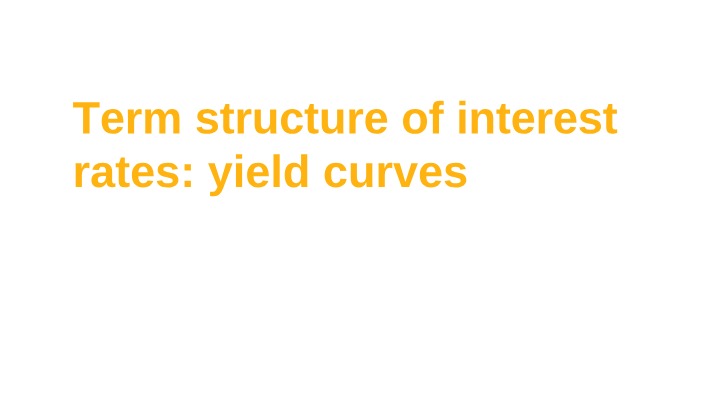 Term Structure - Part 1