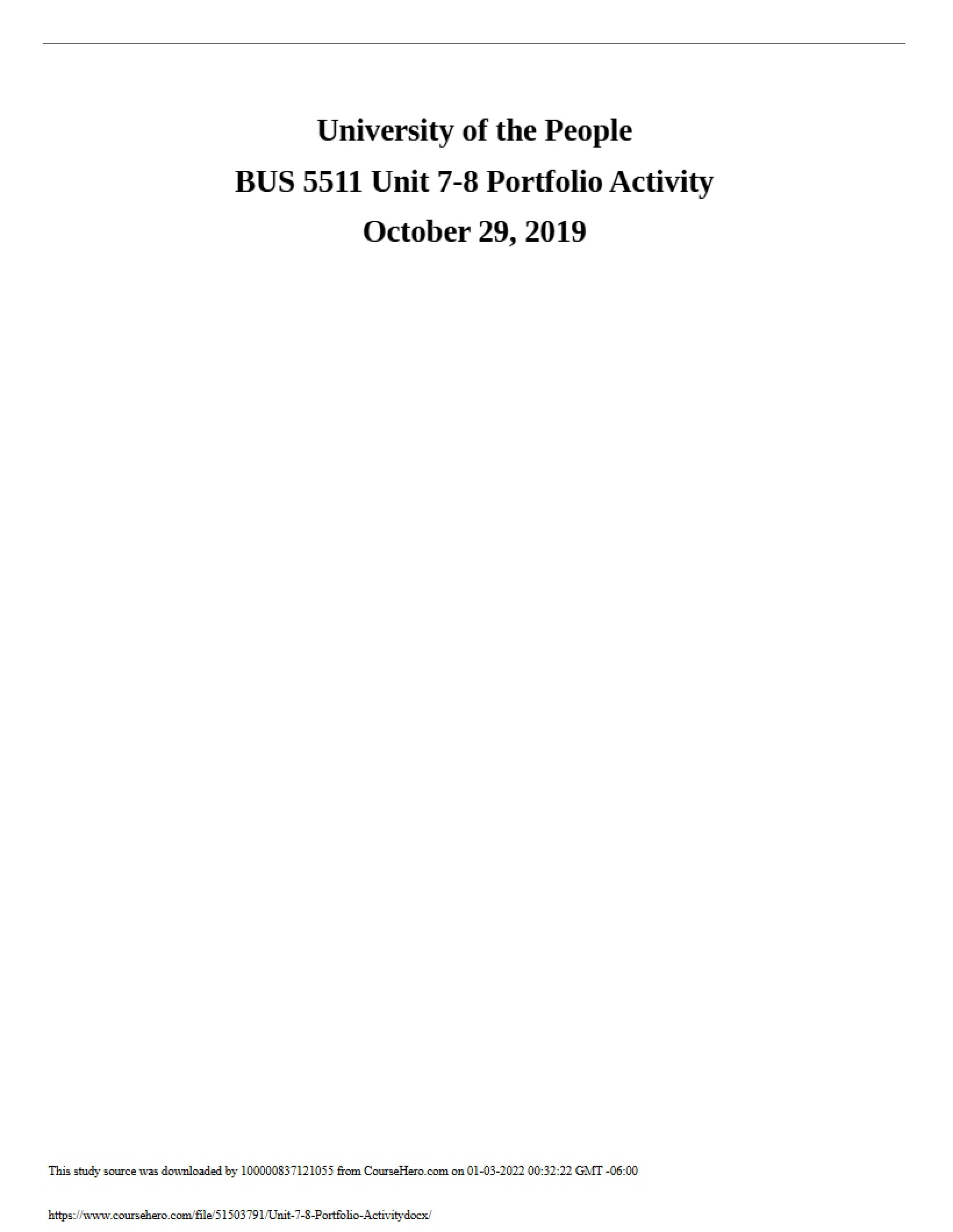 Unit 7-8 Portfolio HR Management