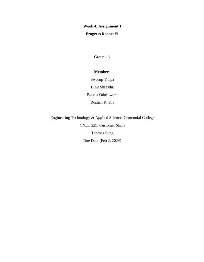 CNET205 - Course Report