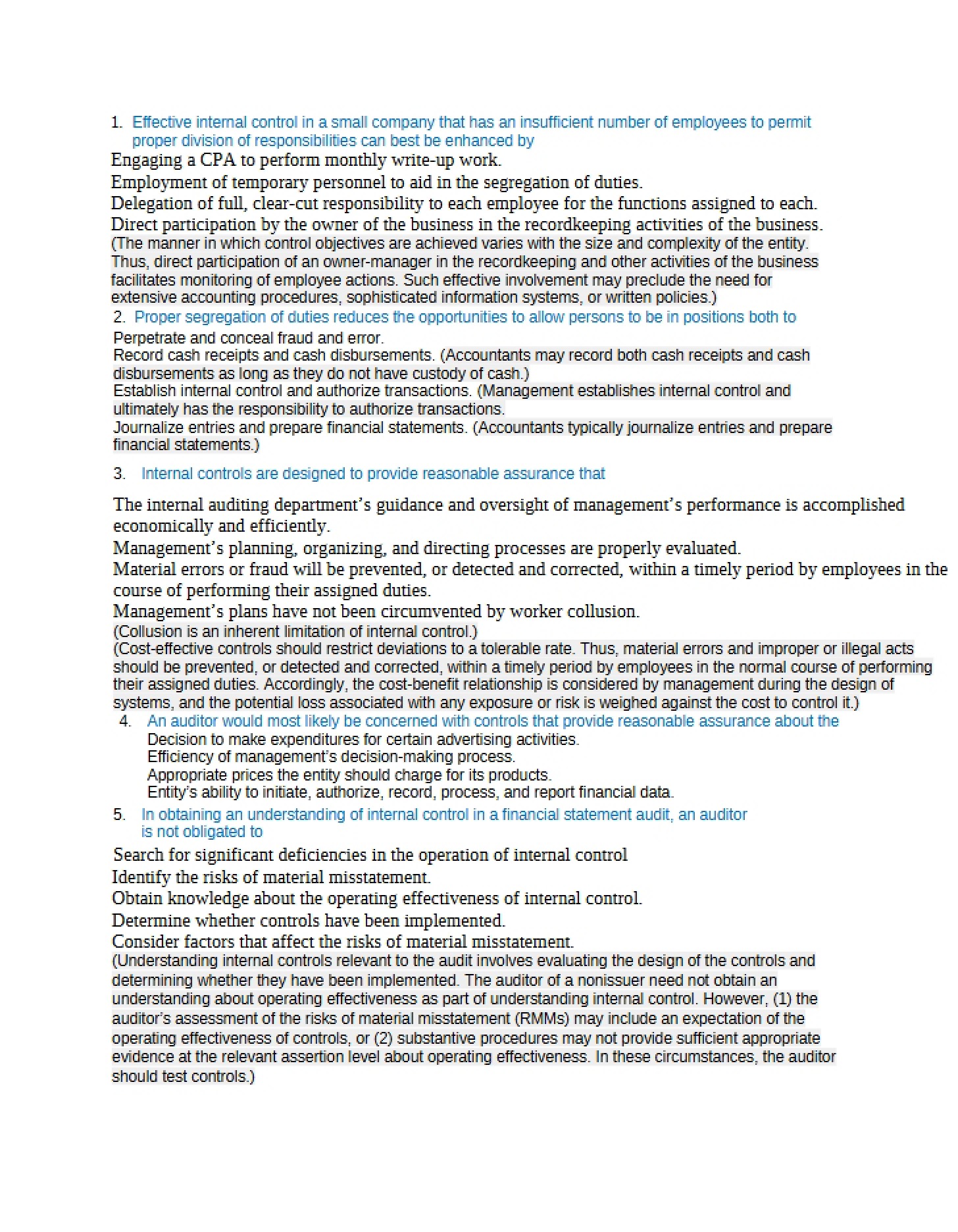 Topic Review Outline